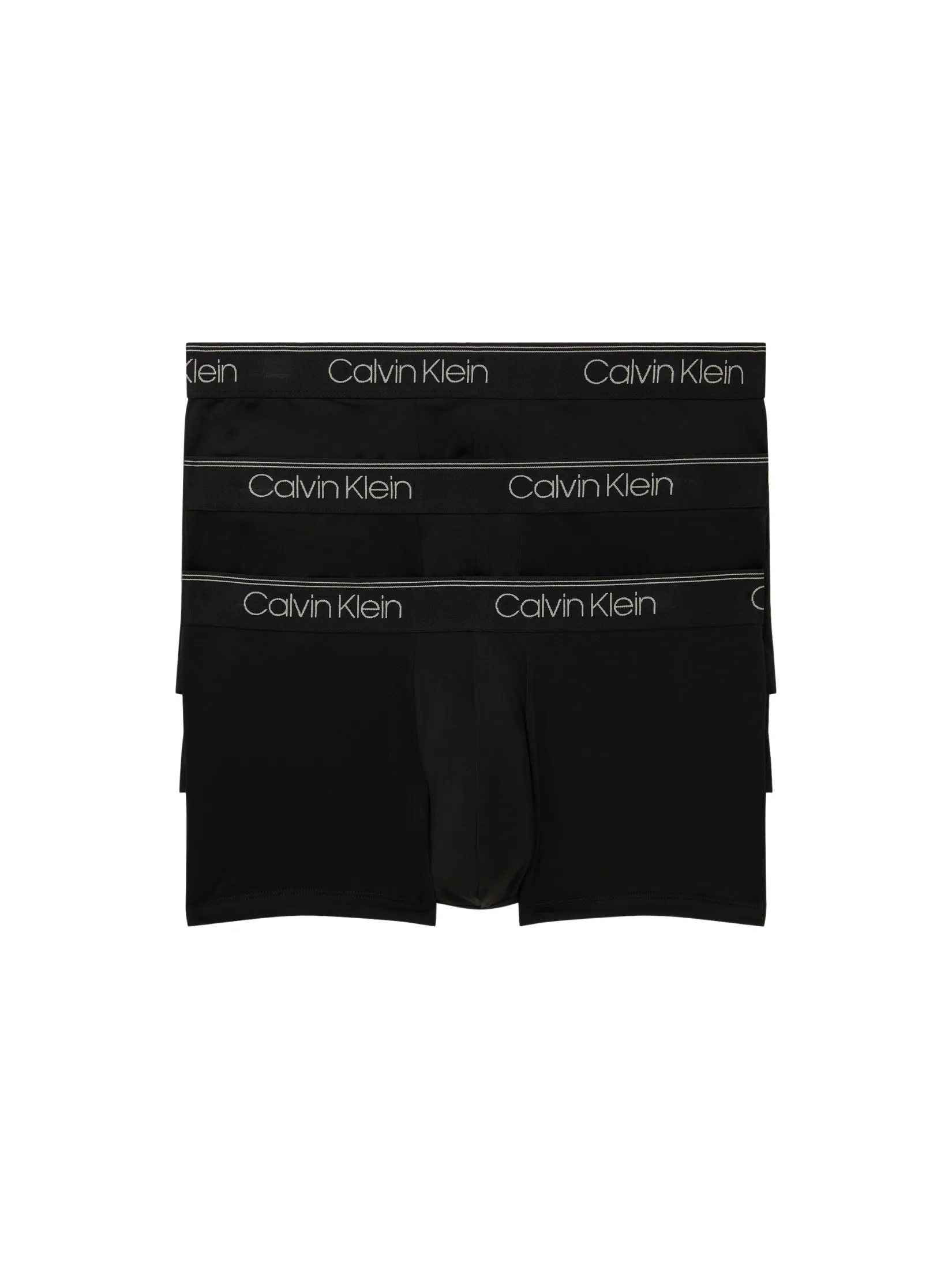 CALVIN KLEIN Men's Micro Stretch Low Rise Trunk Underwear 3Pack Black