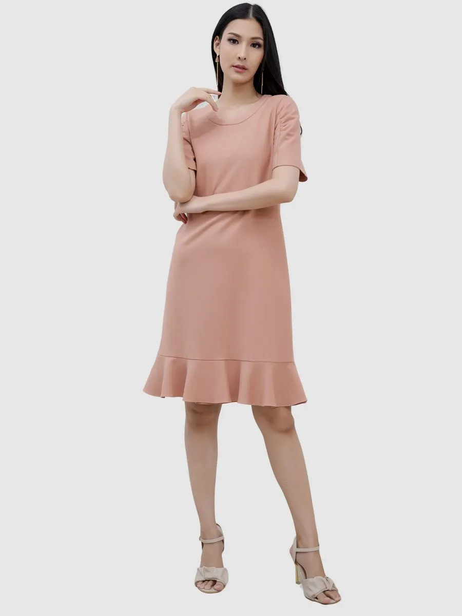 VERONIQA Women Dress Suiting Wool Brown