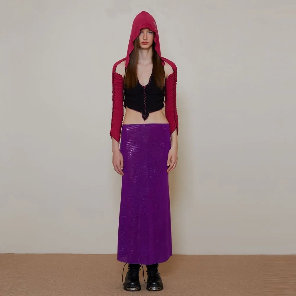 BLACKDOG BKK Purple Mirror ball skirt