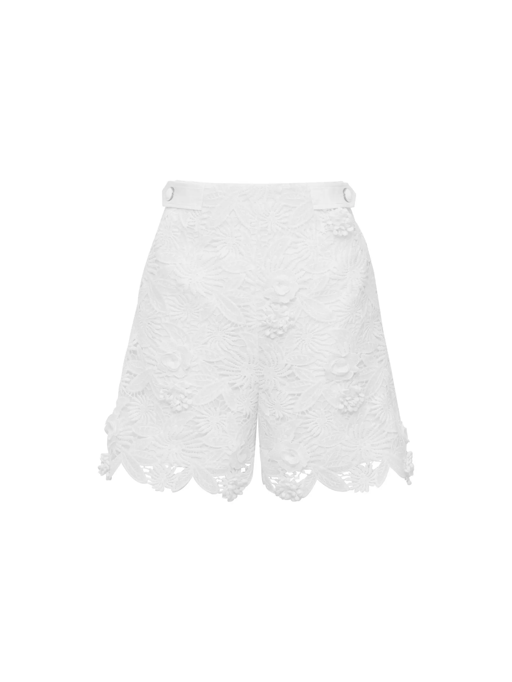 ASAVA ( AW24 )Daniella Floral-lace Women Shorts White Size - L