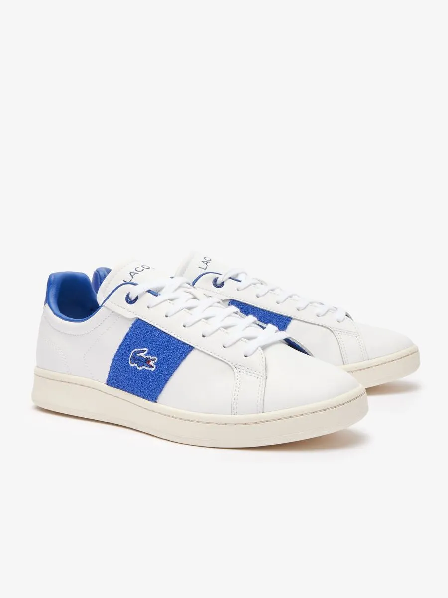 LACOSTE White Men’s Carnaby Pro Cgr Bar Leather Trainers