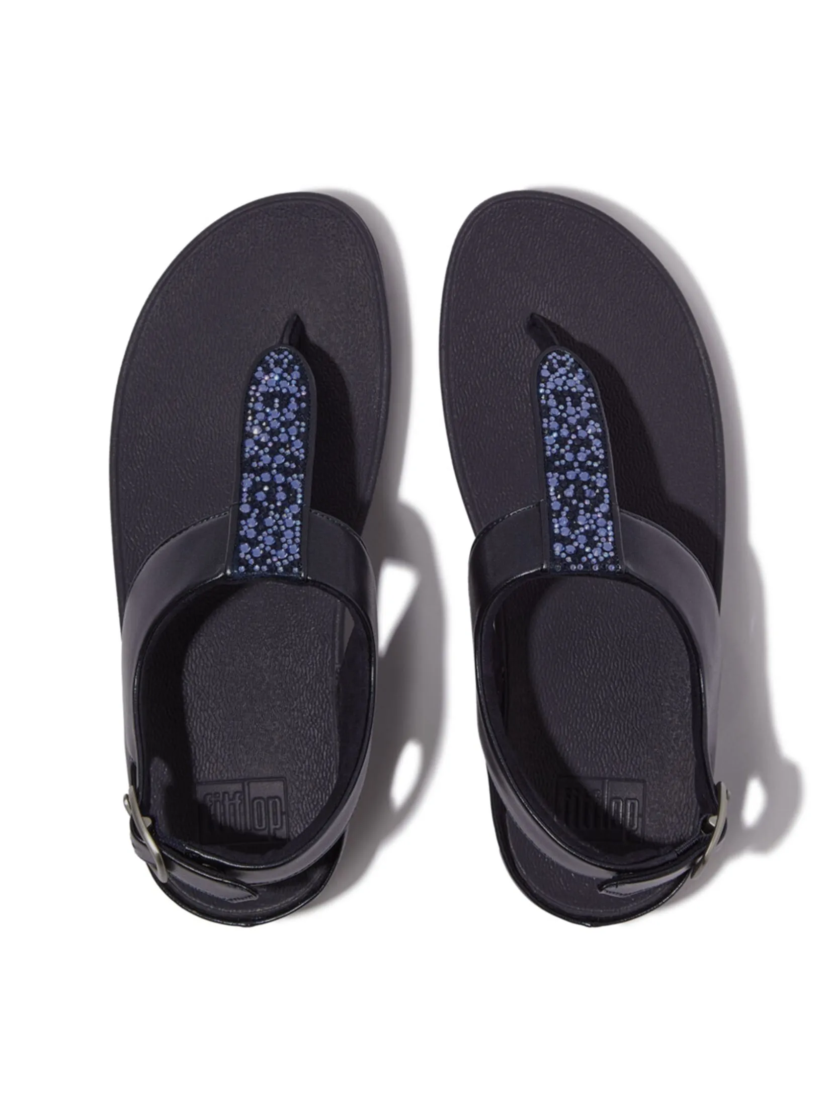 FitFlop™ WOMEN'S FINO CRYSTAL-MIX T-STRAP BLUE