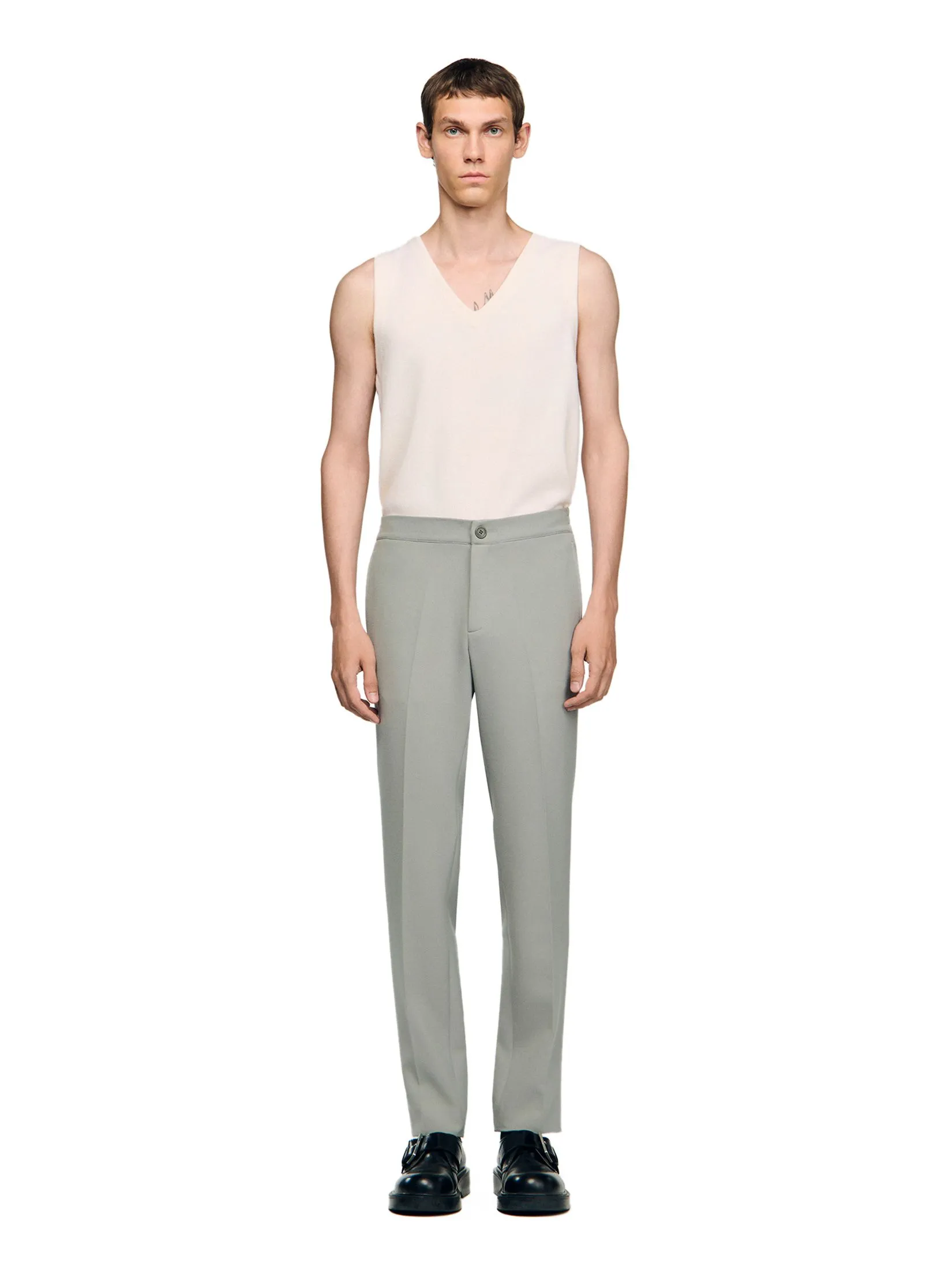 SANDRO Jersey Trousers