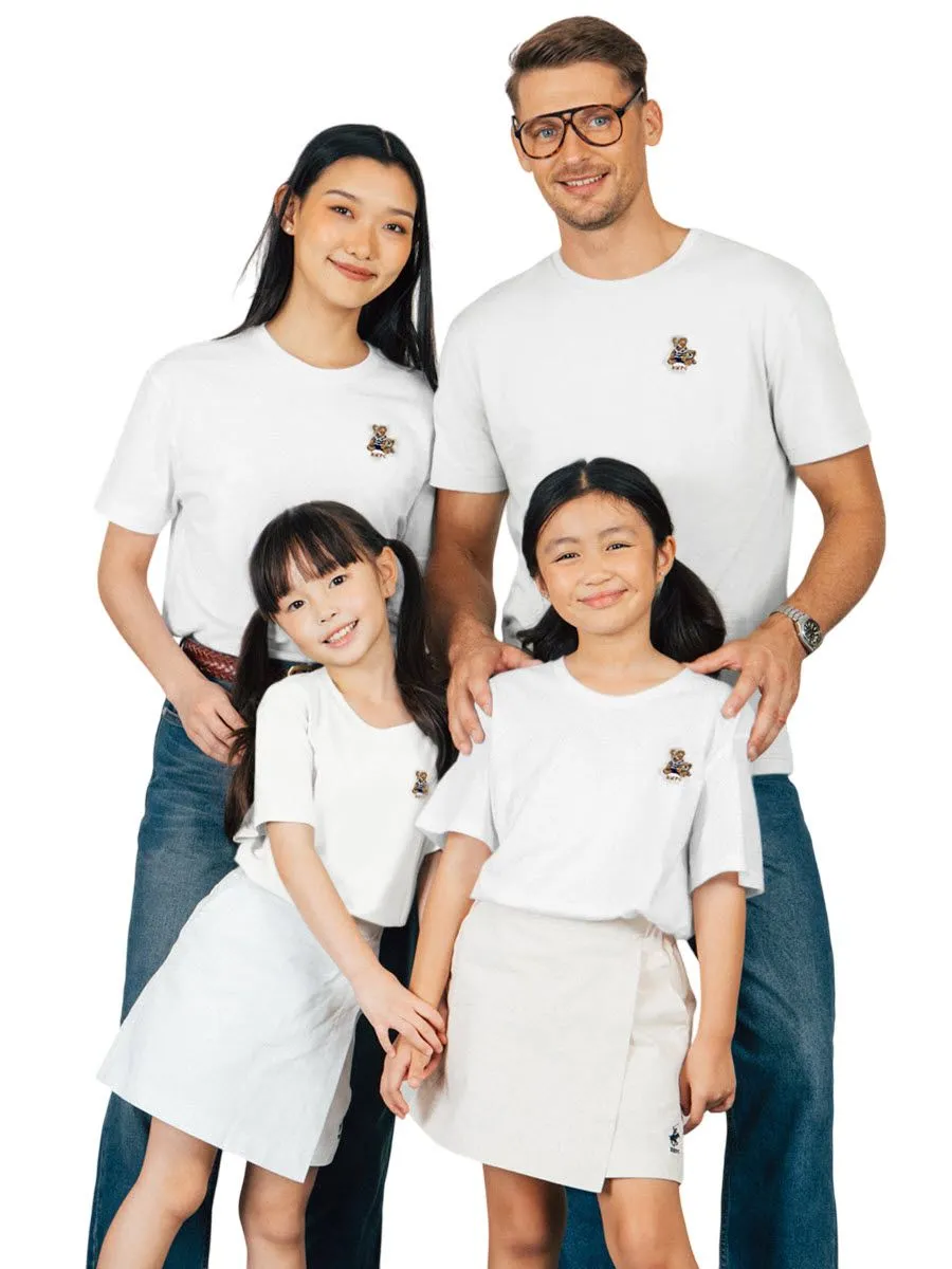 BEVERLY HILLS POLO CLUB White T-Shirt Family SET Model BNSG104 Size - 10