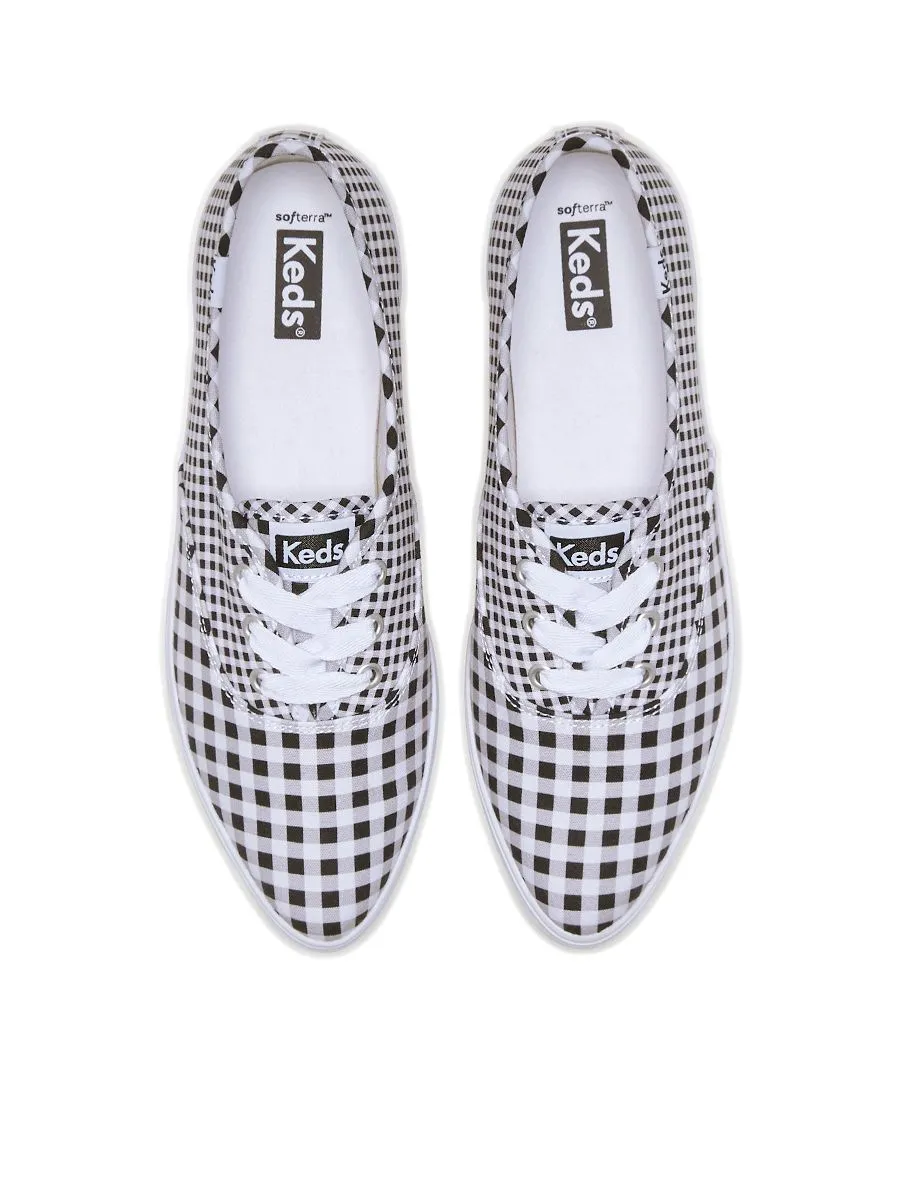 KEDS Women Point Canvas Gingham Black