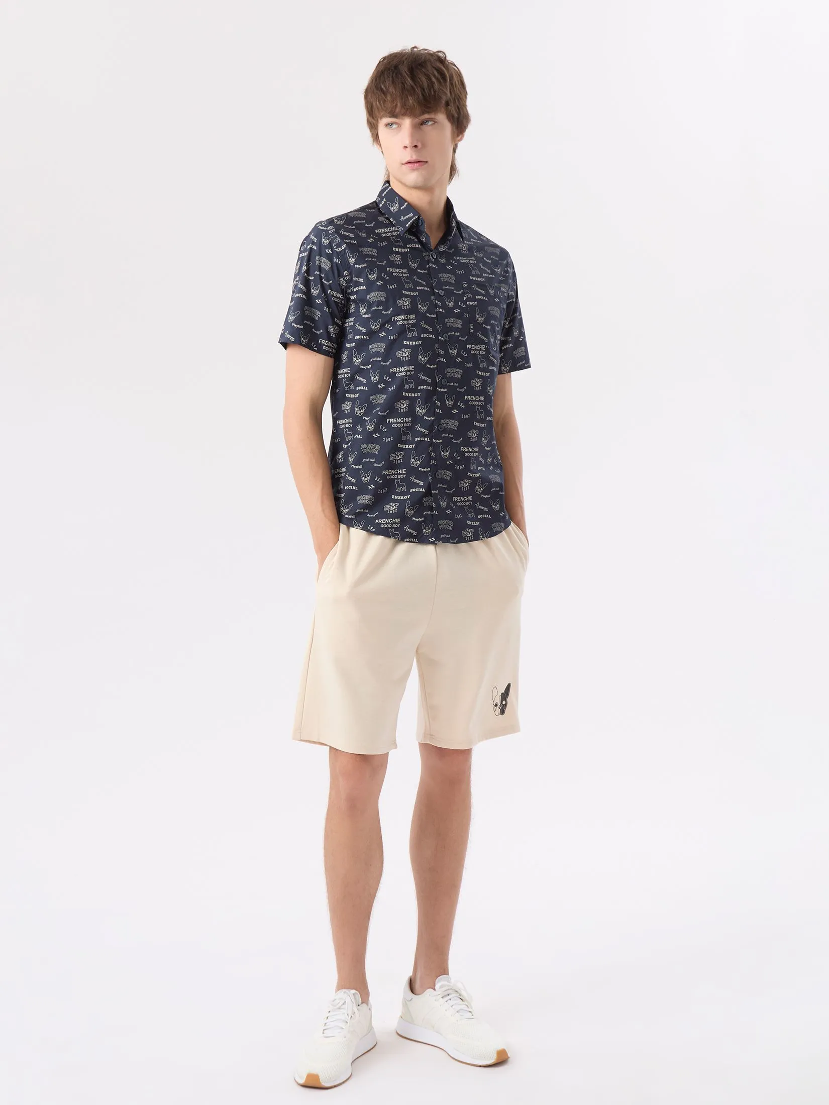 ESP Frenchie  Sweatshorts Men Beige