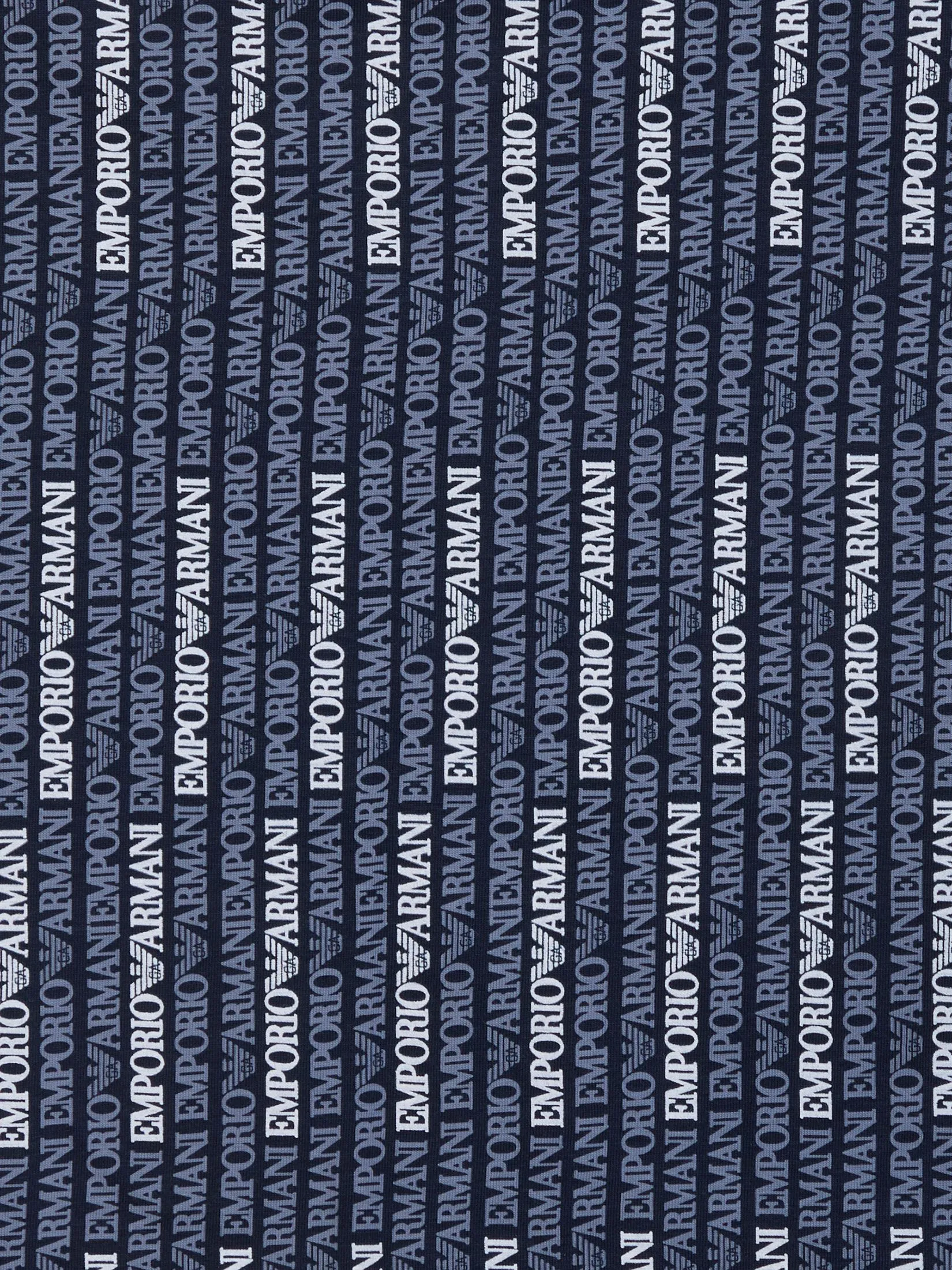 EMPORIO ARMANI Men Pyjamas Set T-Shirt + Shorts FW25 MB310 Ar.Blu/Ea Lettering Hori