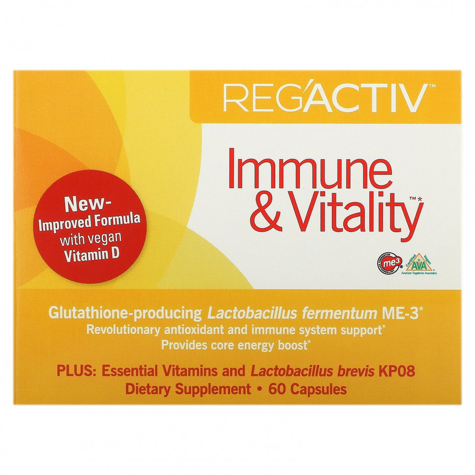 Dr. Ohhira's, Reg'Activ, добавка для повышения иммунитета и жизненных сил, 60 капсул
