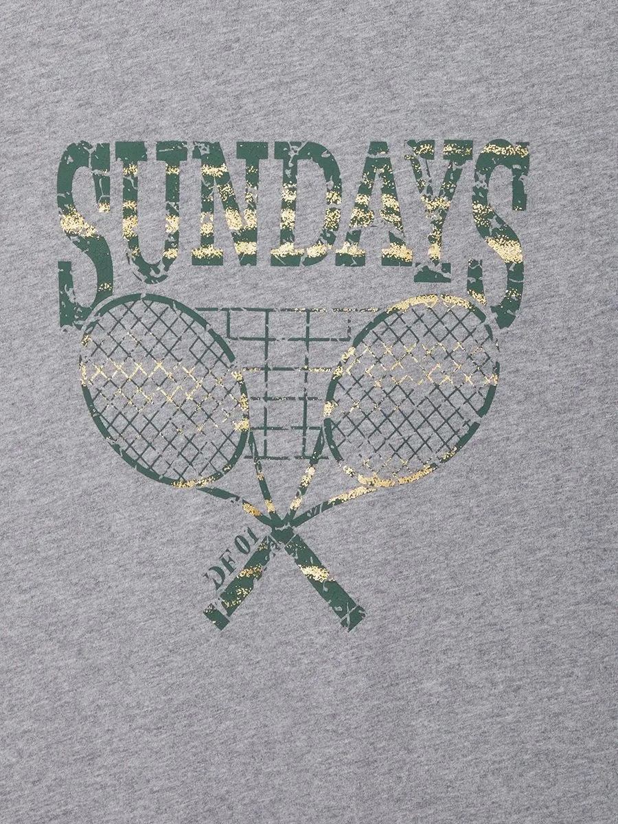 DEFRY 01 Men T-Shirt Short Sleeves Graphic Printed Grey