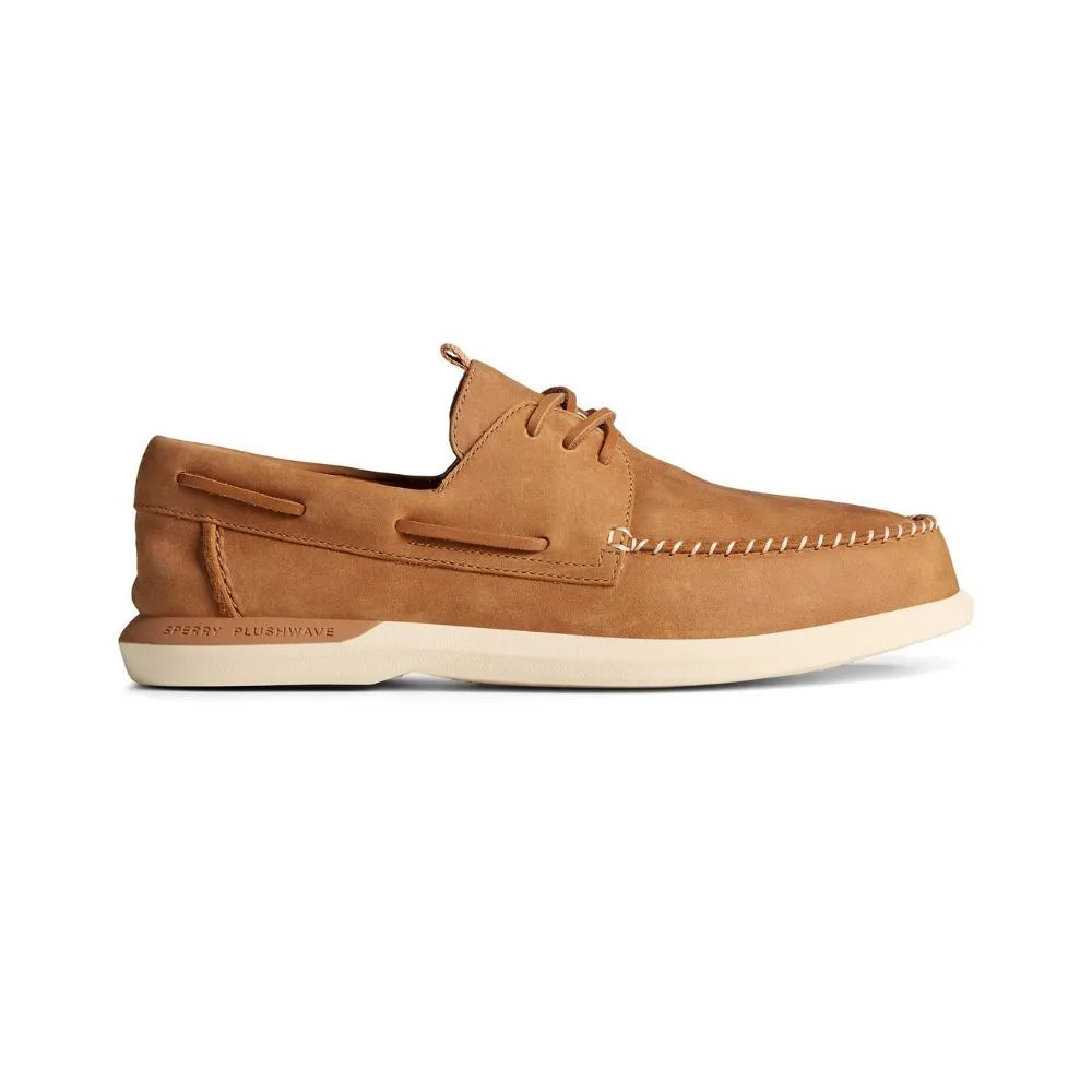 SPERRY MEN TAN A/O PLUSHWAVE 2.0 LEATHER Size - 8 US