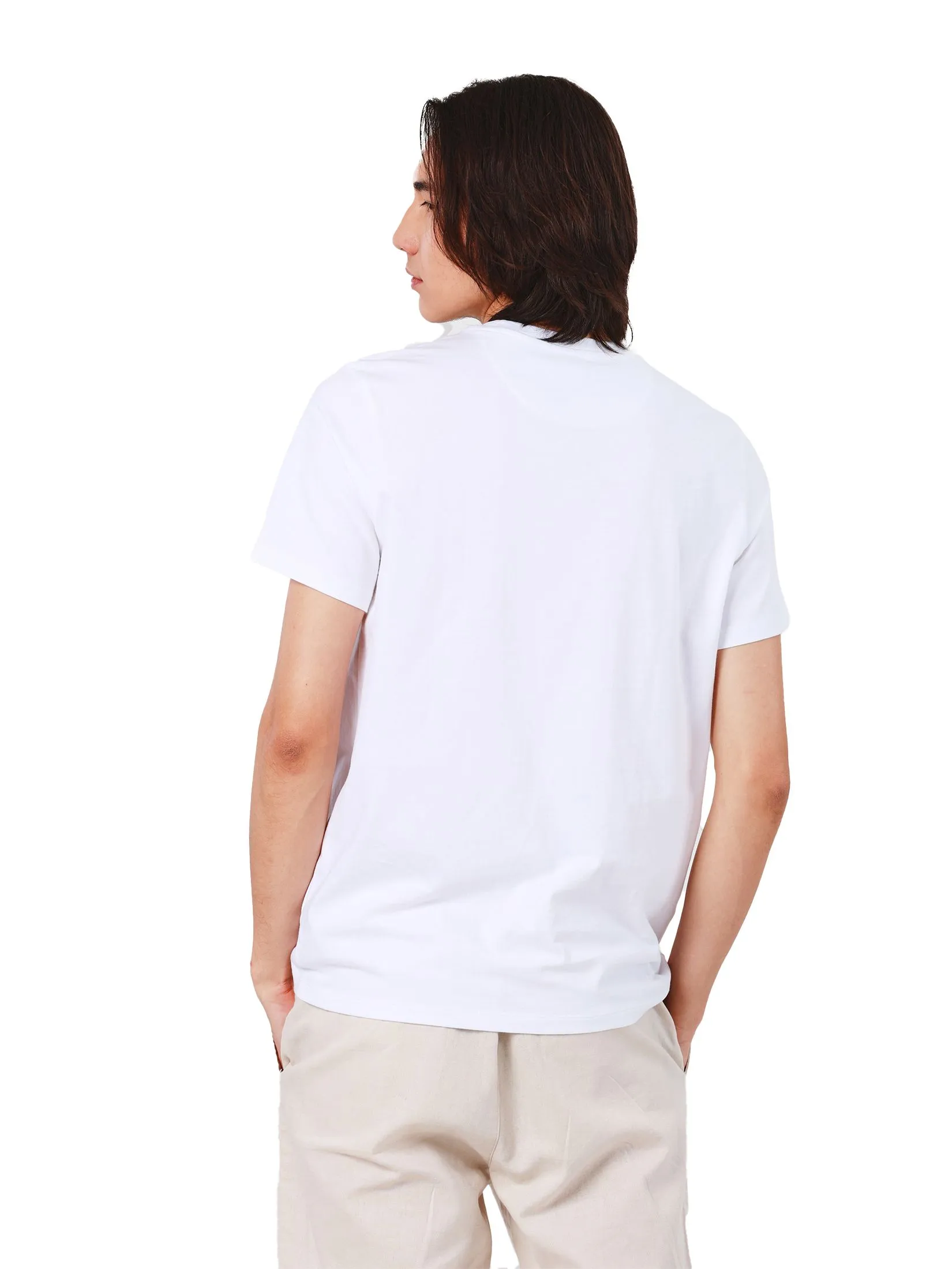 JOHN HENRY Men's T-Shirts (Slim Fit) Rejuvenate Vacation White