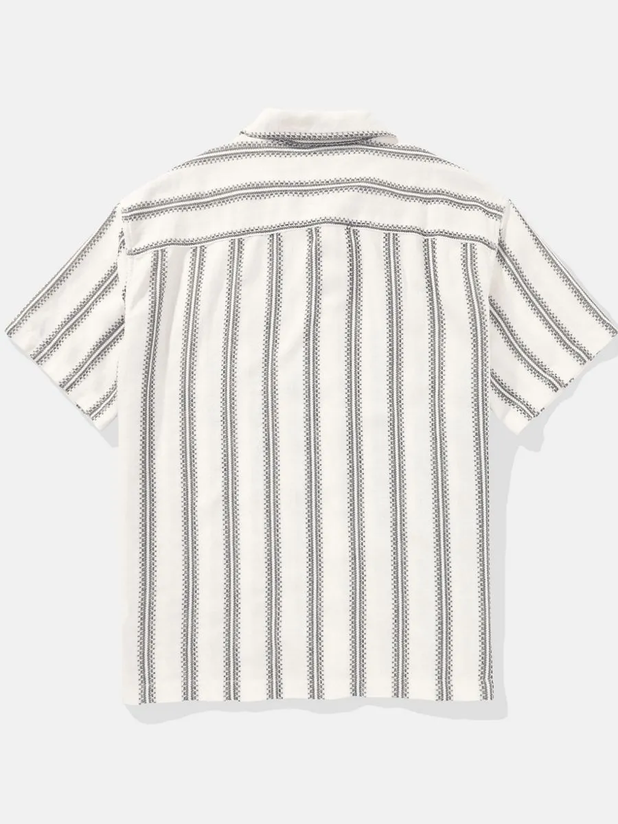 AMERICAN EAGLE MEN IAGO DOBBY SS OVERSIZED CAMP COLLAR IAGO DOBBY SHIRT 113 ORIGINAL