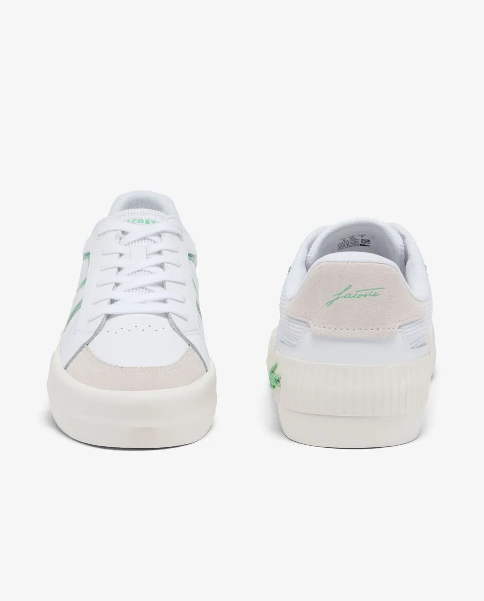 LACOSTE White Men’s L004 Contrasted Accent Trainers