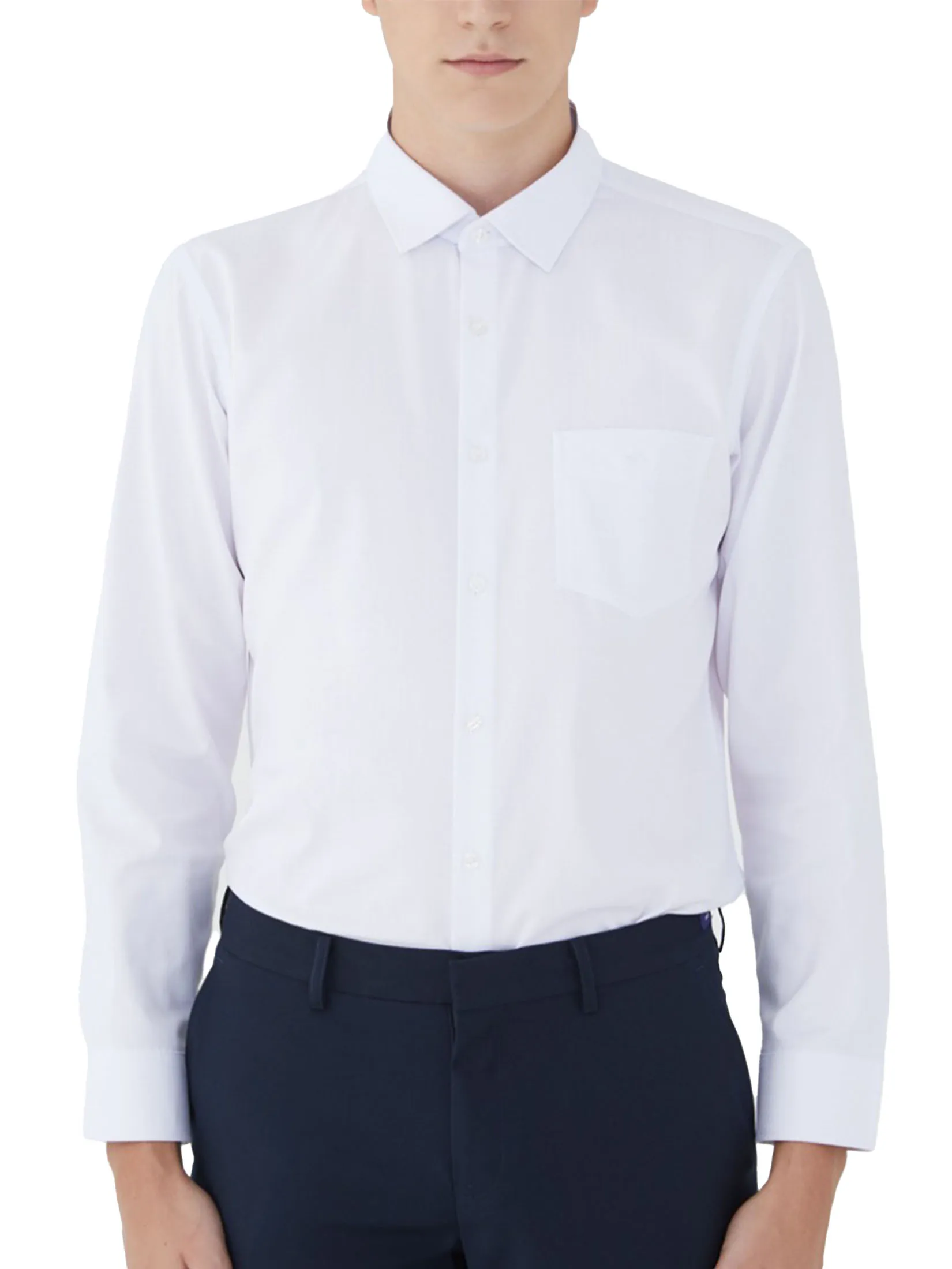 ARROW Men s Long-Sleeve Dress Shirt White Slim Fit – Code MACS758-WH