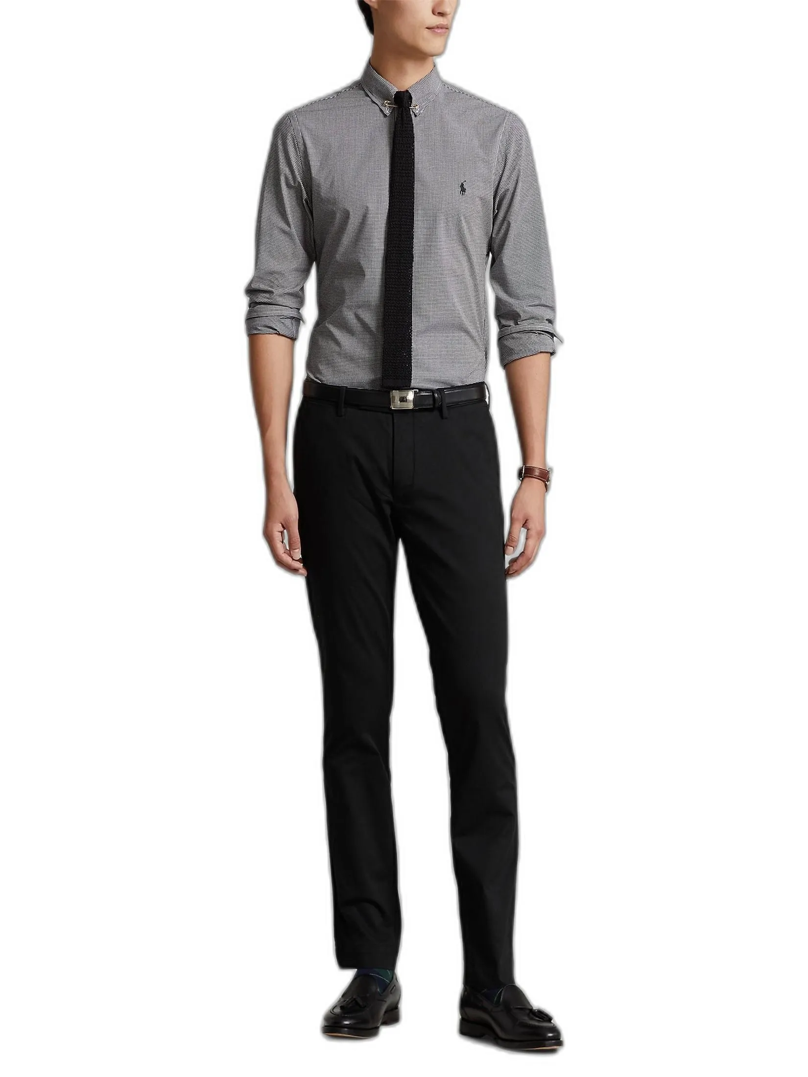 POLO RALPH LAUREN Polo Ralph Lauren PANTS-Stretch Slim Fit Chino Pant MNPOPNT14G20034 001 BLACK