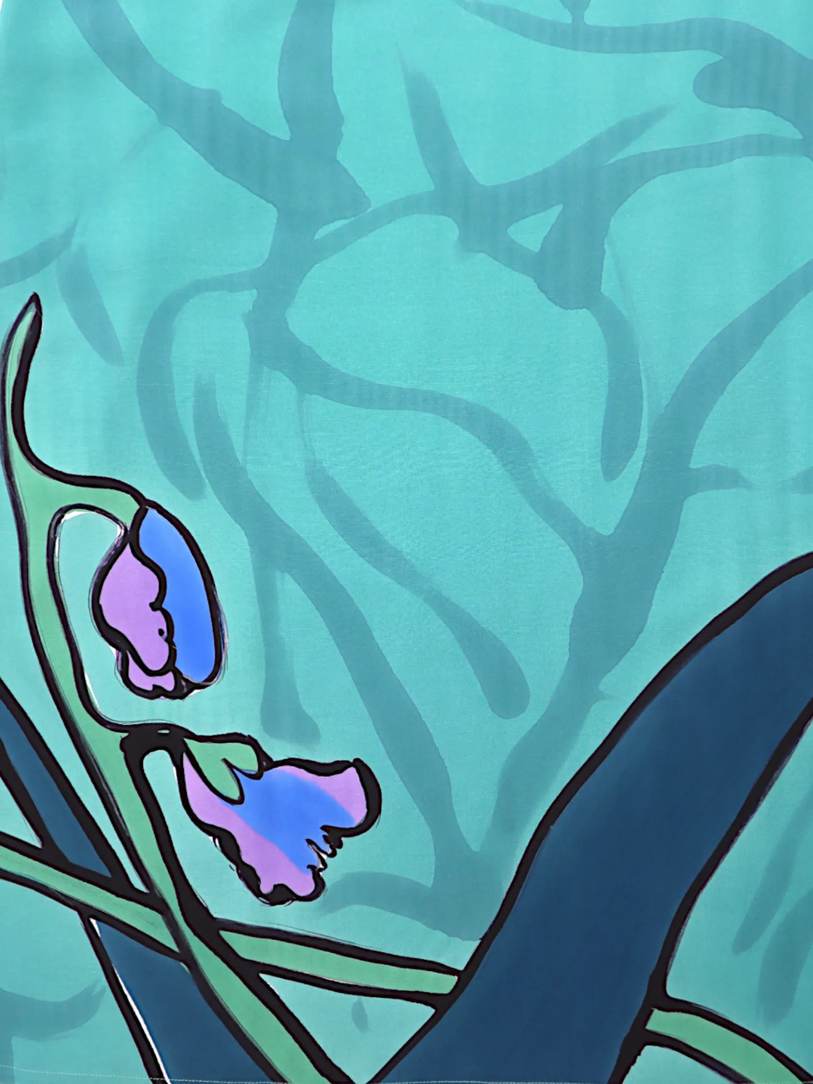 YODYOKO Woman Sleeveless Dress - Green : Swaying in the Gladiolus Garden