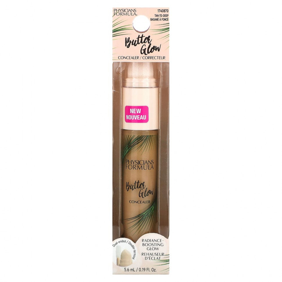 Physicians Formula, Консилер Butter Glow, для насыщенного загара, 5,6 мл (0,19 жидк. Унции)