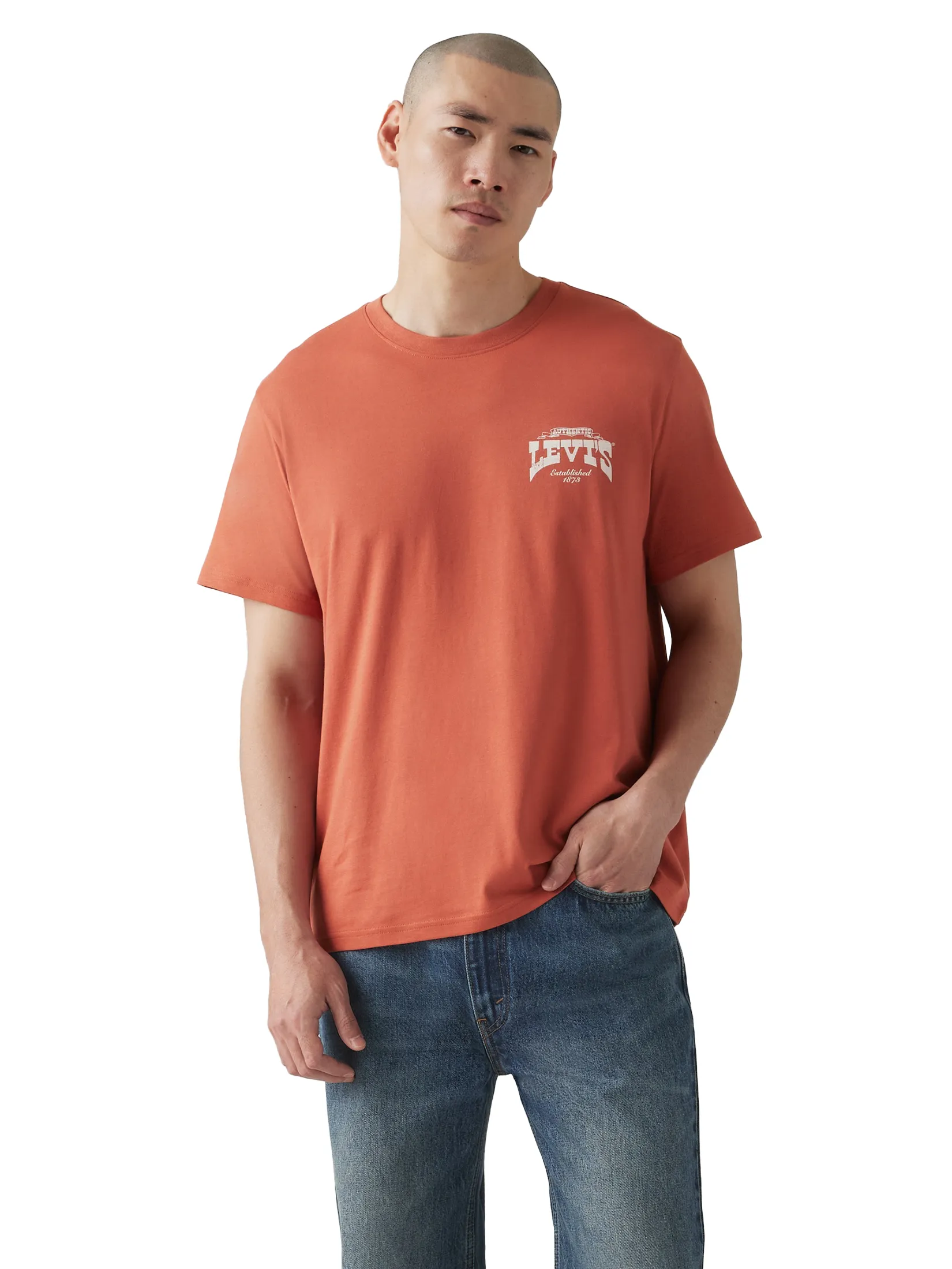 LEVI'S Men's Relaxed Fit Short Sleeve Graphic T-Shirt Red