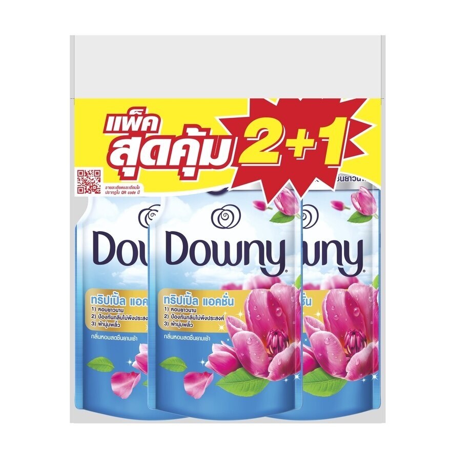 Downy Concentrated Fabric Softener Sunrise Fresh Refill 470 Ml.Pack(2+1)