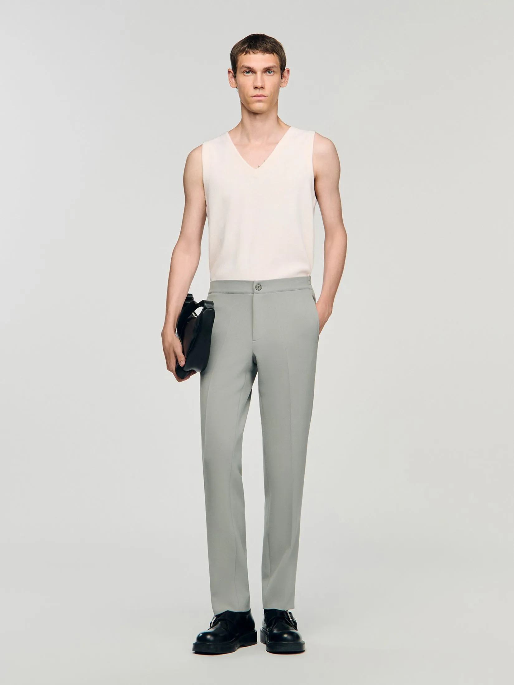 SANDRO Jersey Trousers