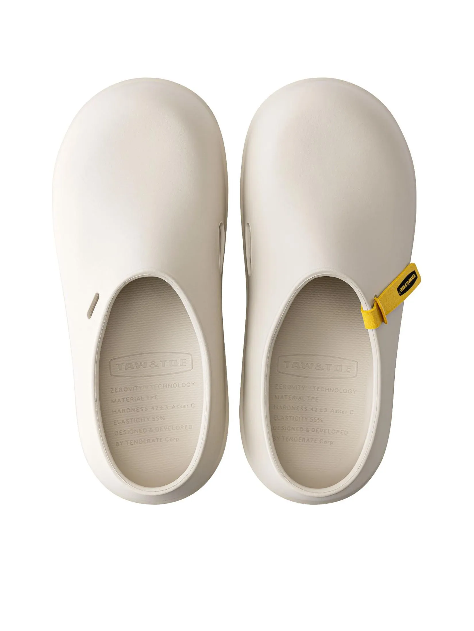 TAW&TOE Unisex Sandals Zerovity Tonton Cream