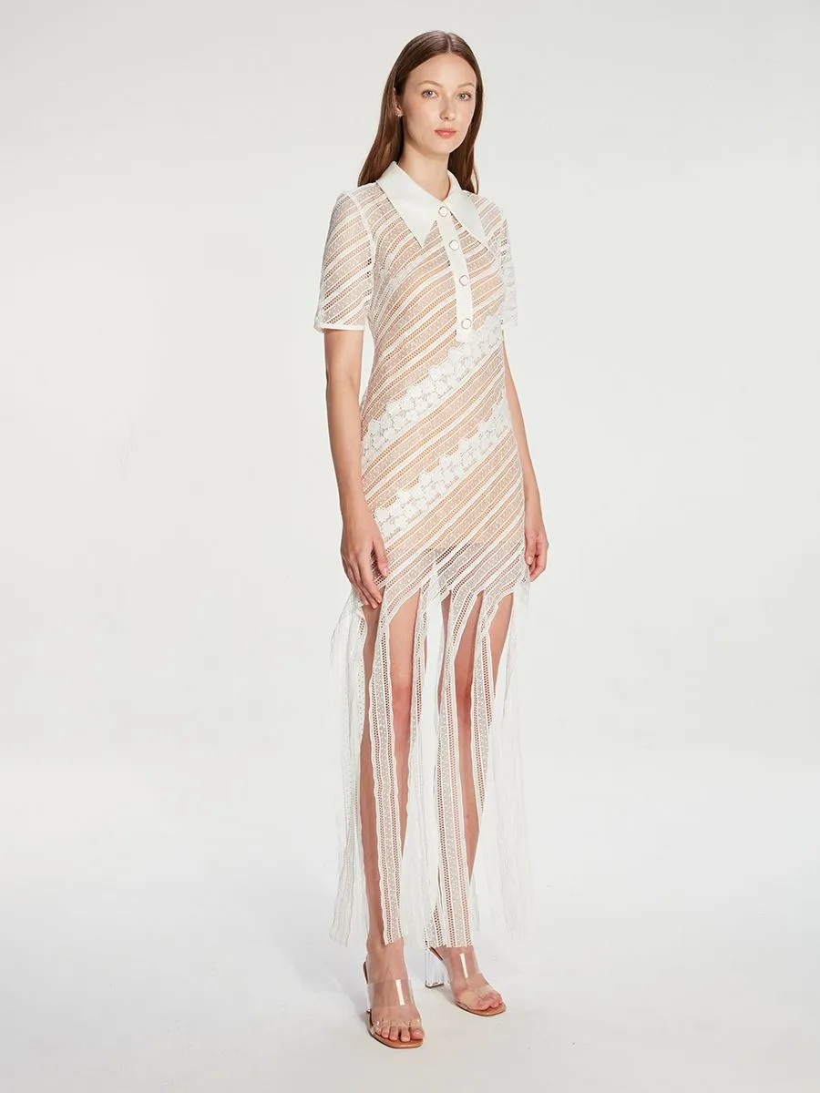 JANESUDA (SS23) White Lace Women Dress