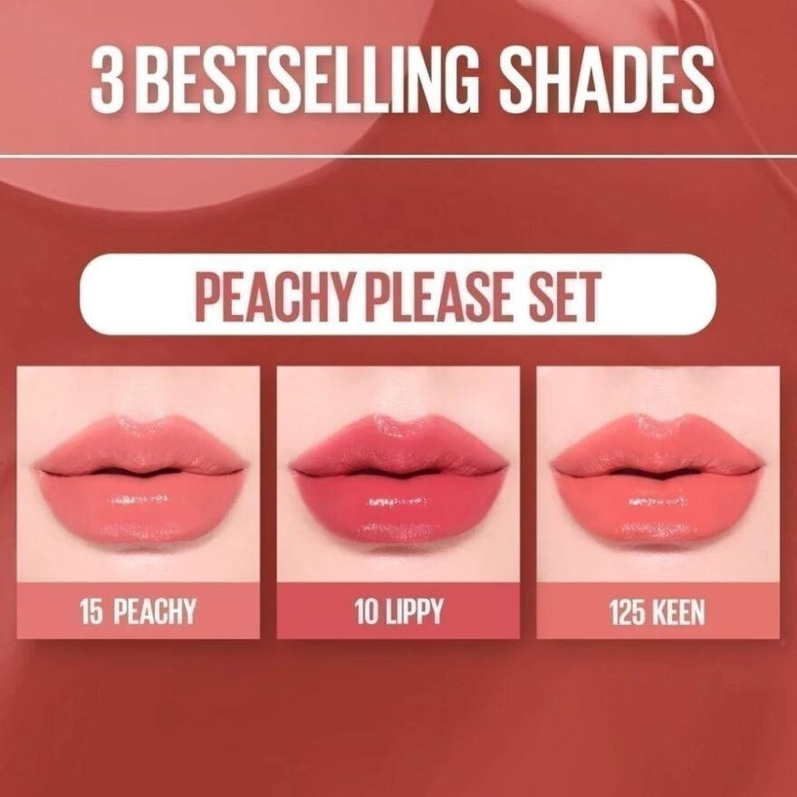 Maybelline Value Pack Super Stay Vinyl Ink 4.2ml. 10+15+125