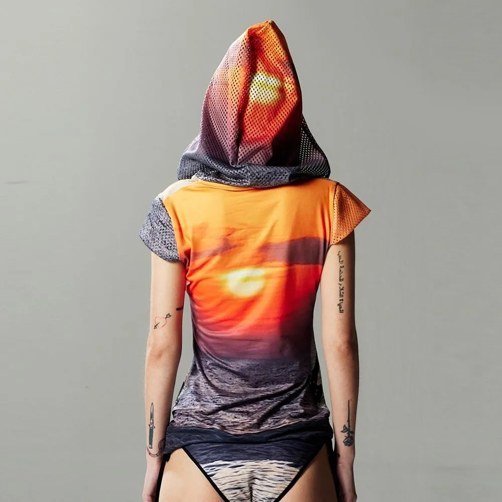 BLACKDOG BKK Multicolor Sun Jogging hoodie with panties