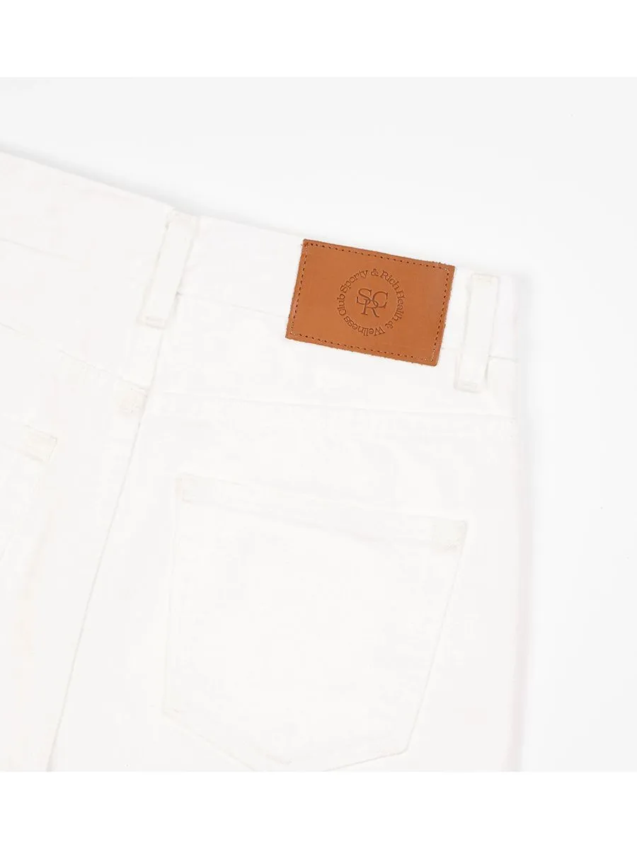SPORTY & RICH Women Straight Pants SRHWC Off White