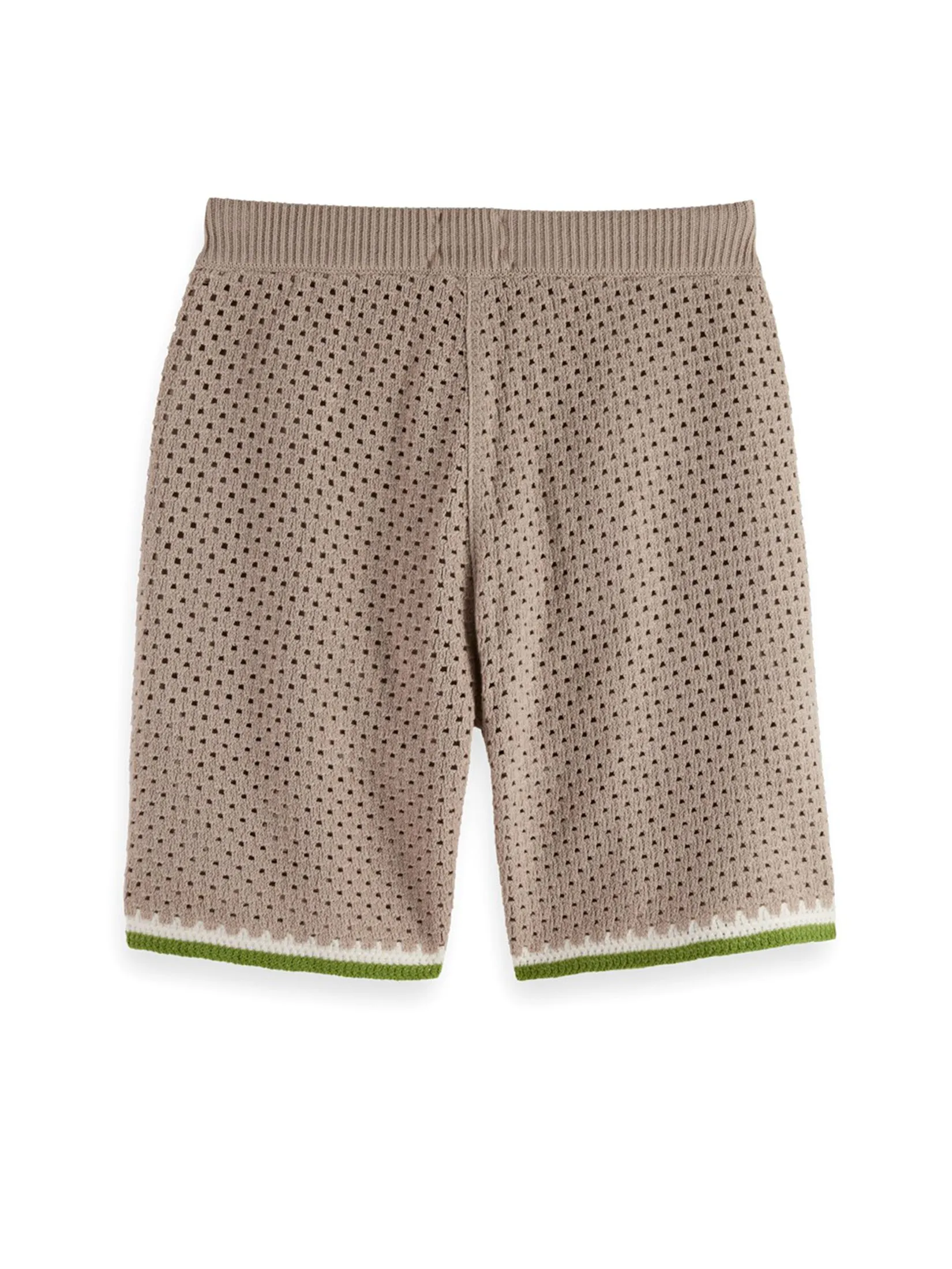 SCOTCH&SODA Men Short Crochet Knitted Highway Grey