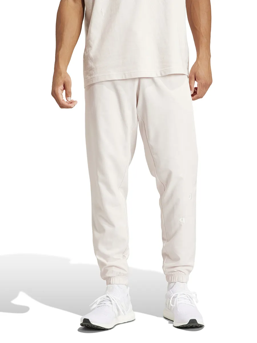 ADIDAS Men Tracksuit Bottoms Embroidered Woven Putty Mauve Size - L