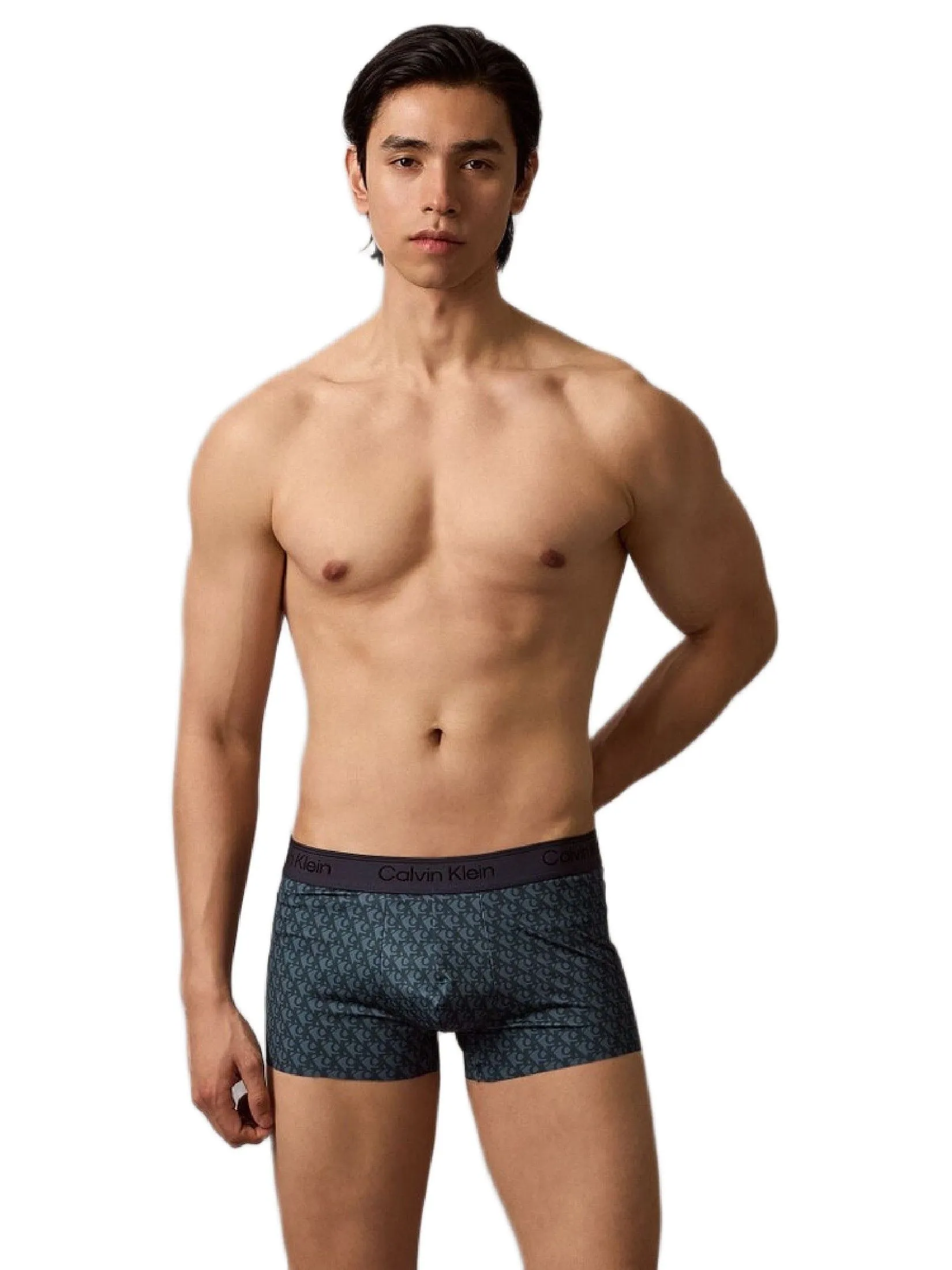 CALVIN KLEIN Men's Micro Stretch Cooling Low Rise Trunks Navy Blue Size - L