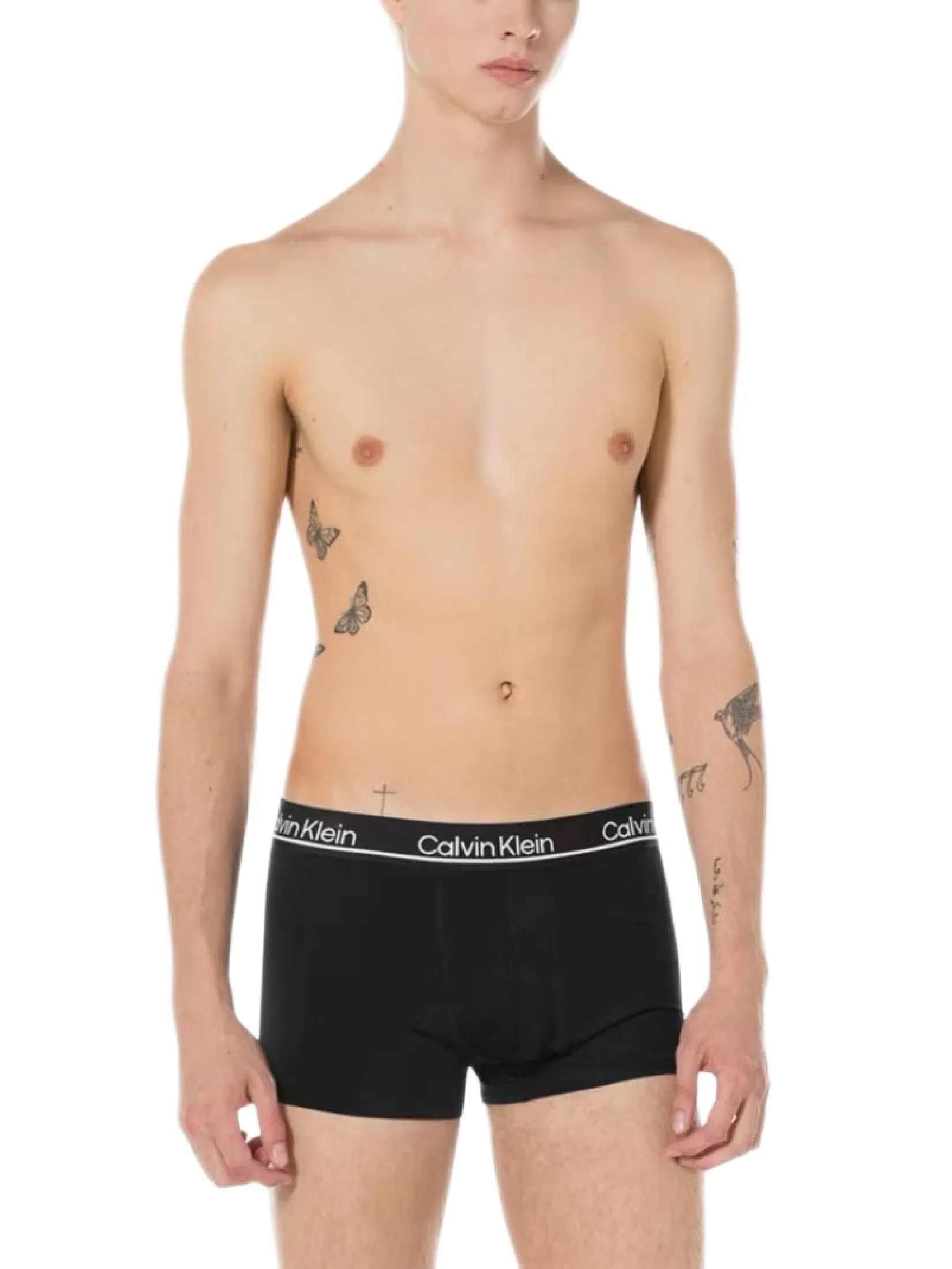 CALVIN KLEIN Men's CK Micro Plus Low Rise Trunk 3Pack Black