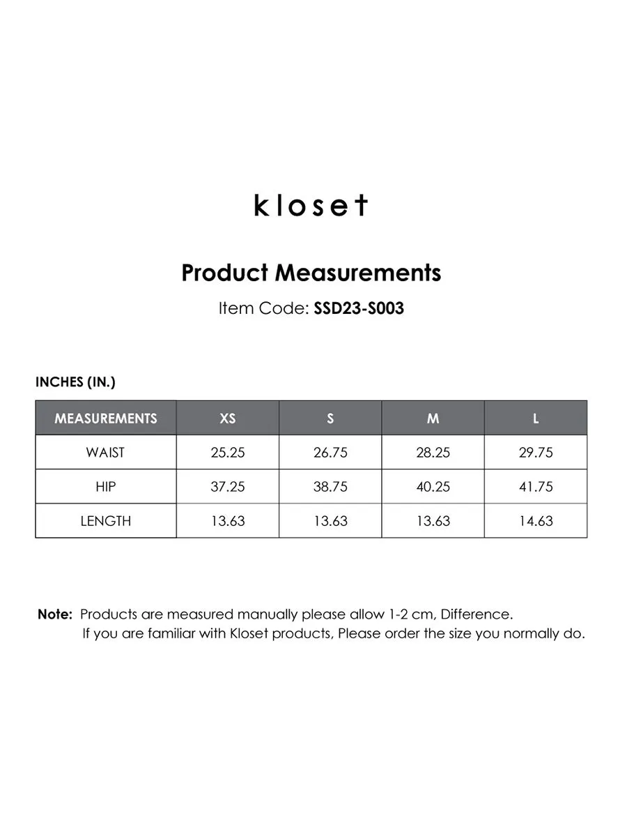 KLOSET (SSD23)Under the sea Ruched skirt Pink