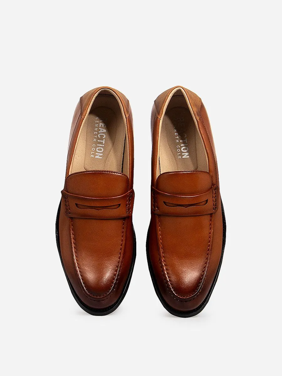 KENNETH COLE MEN'S LOAFER PENNY LOAFER / BROWN