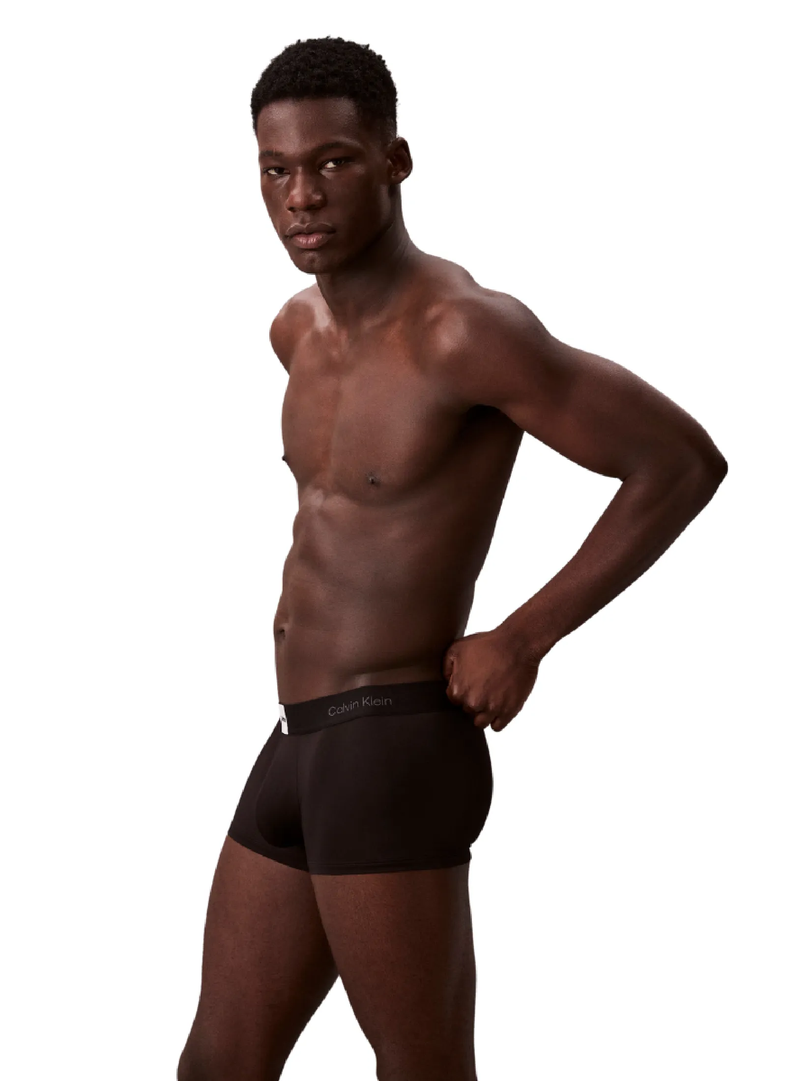 CALVIN KLEIN Men s Icon Logo Graphic Low Rise Trunk Black