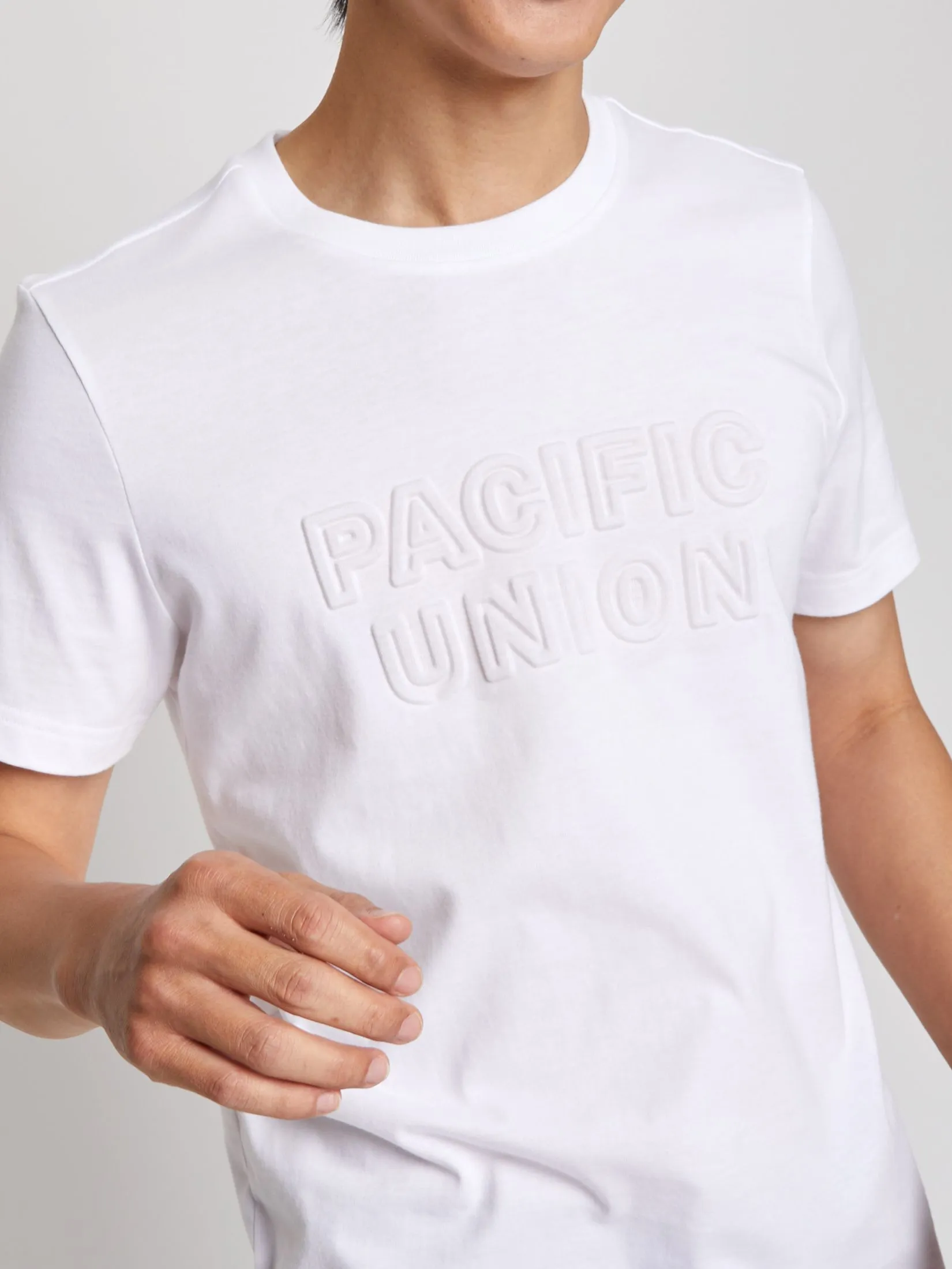 PACIFIC UNION Men T-Shirt Embossing Logo