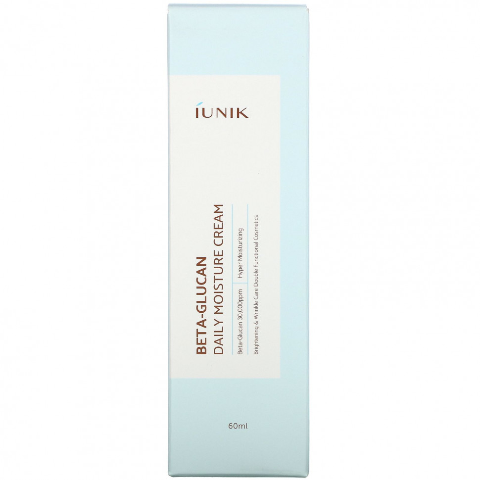 iUNIK, дневной увлажняющий крем с бета-глюканом, 60 мл (2,02 жидк. унции)