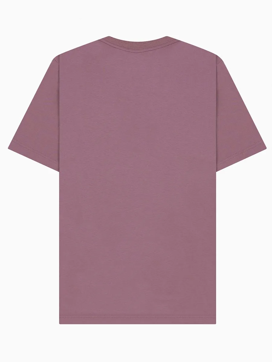 GIORDANO Men's Interlock Smart Tee (Liquid Touch) Wisful Mauve Purple