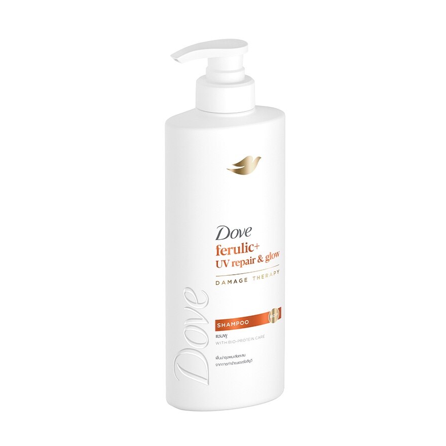 Dove Shampoo Ferulic+ UV Repair  Glow Damage Therapy 370 Ml.