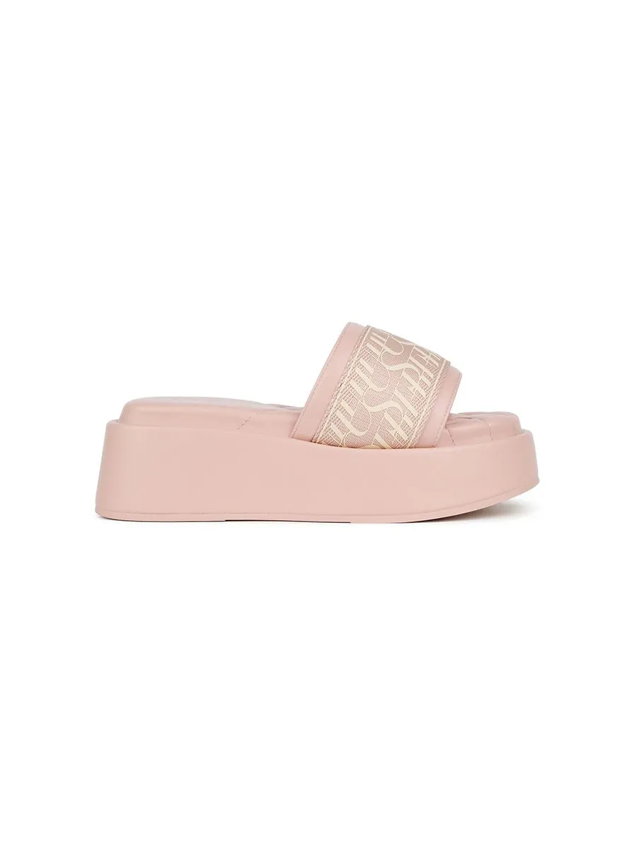 SHU WONEM  PALETTE SOFT 2" SIGNET ON CANVAS ORIGINAL WEDGES PINK