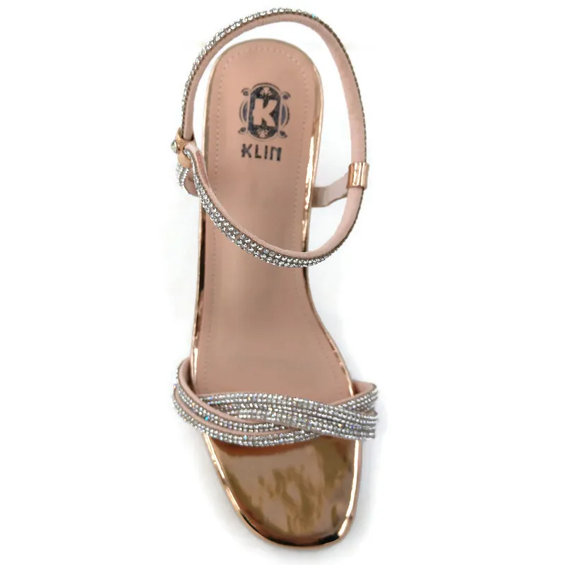 KLIN Woman Slingback High Heels Champagne
