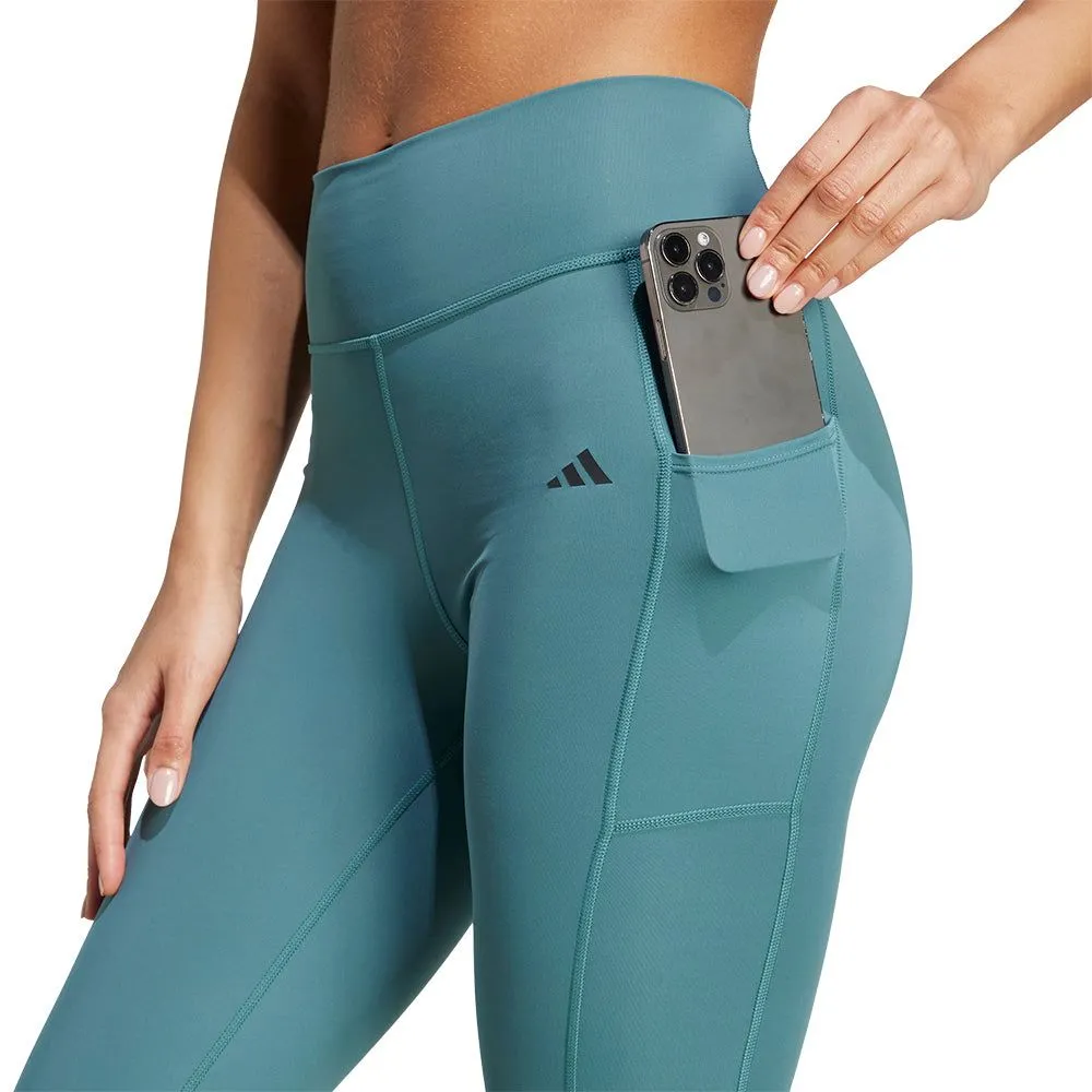 ADIDAS Optime Stash 7/8 Women Training Leggings Green - AD001AP903ELTH
