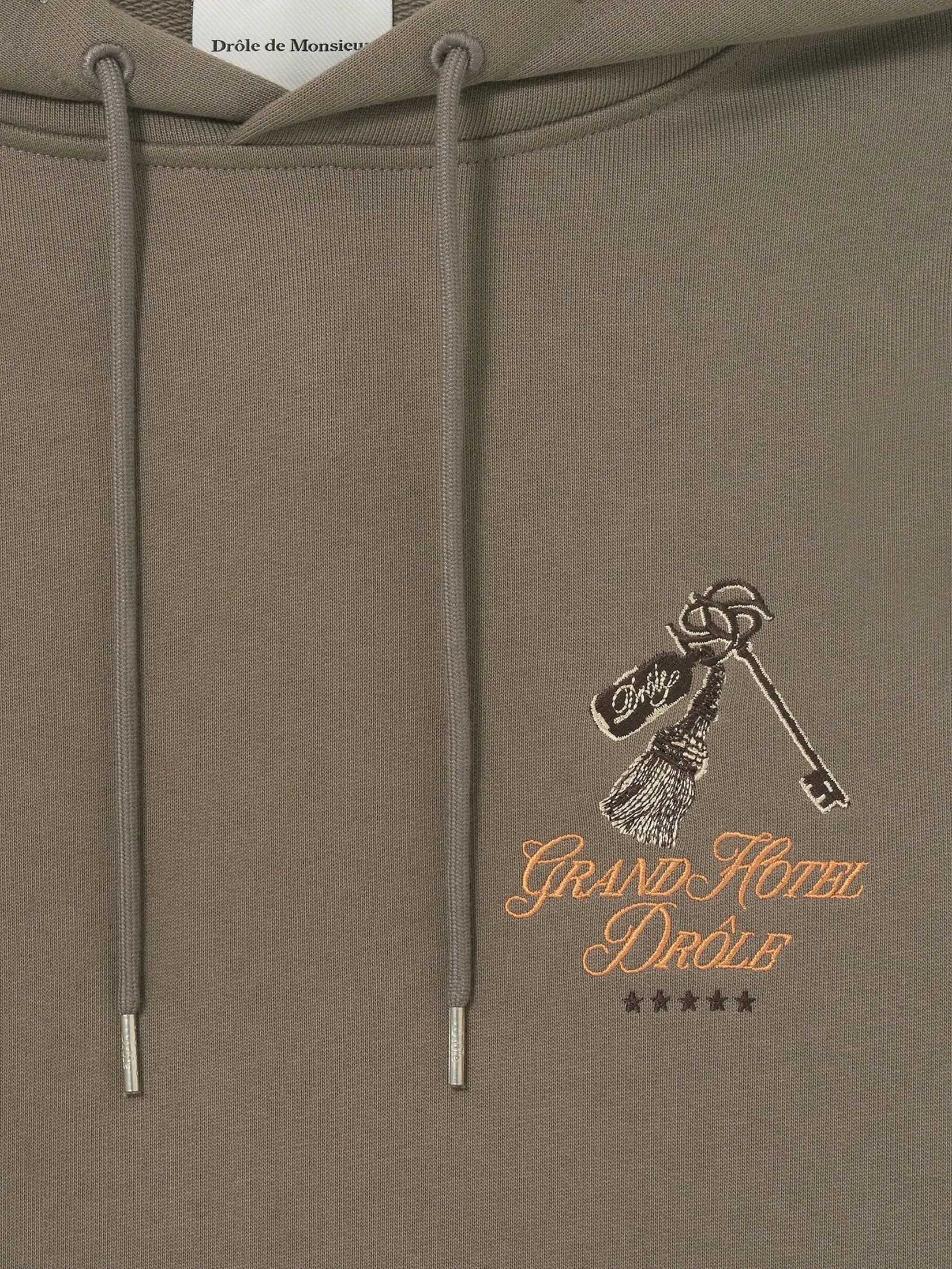 DROLE DE MONSIEUR Men Hoodie The Grand Hotel Grey