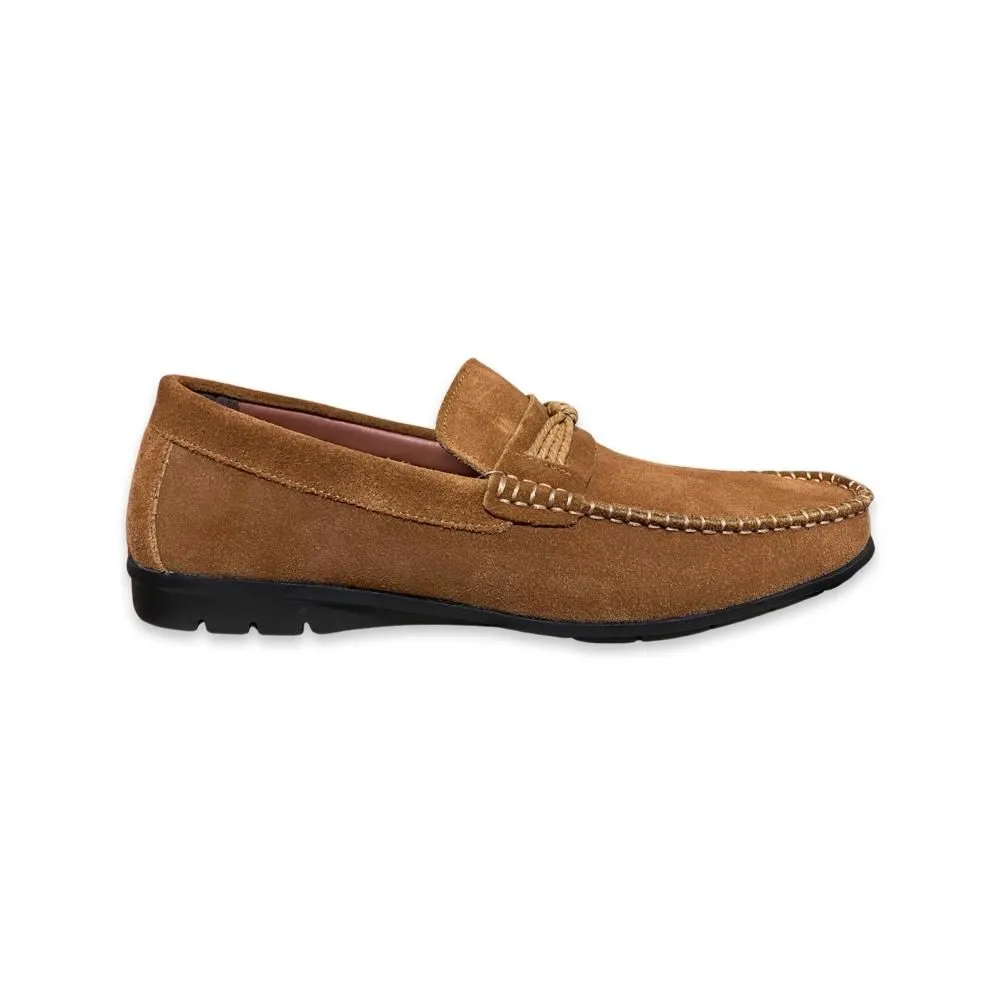 FREEWOOD SHOES Men Loafer knot-Tan