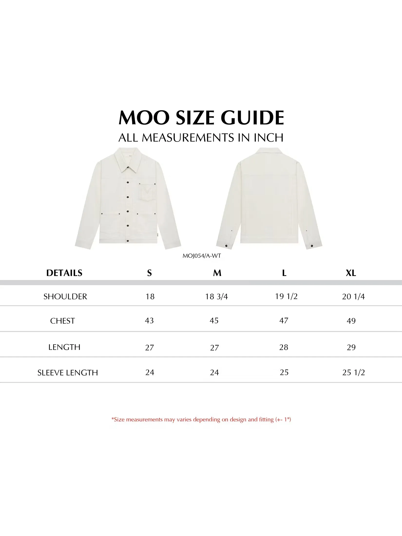 MOO [MOO 2/25] Denim Cropped Jacket White