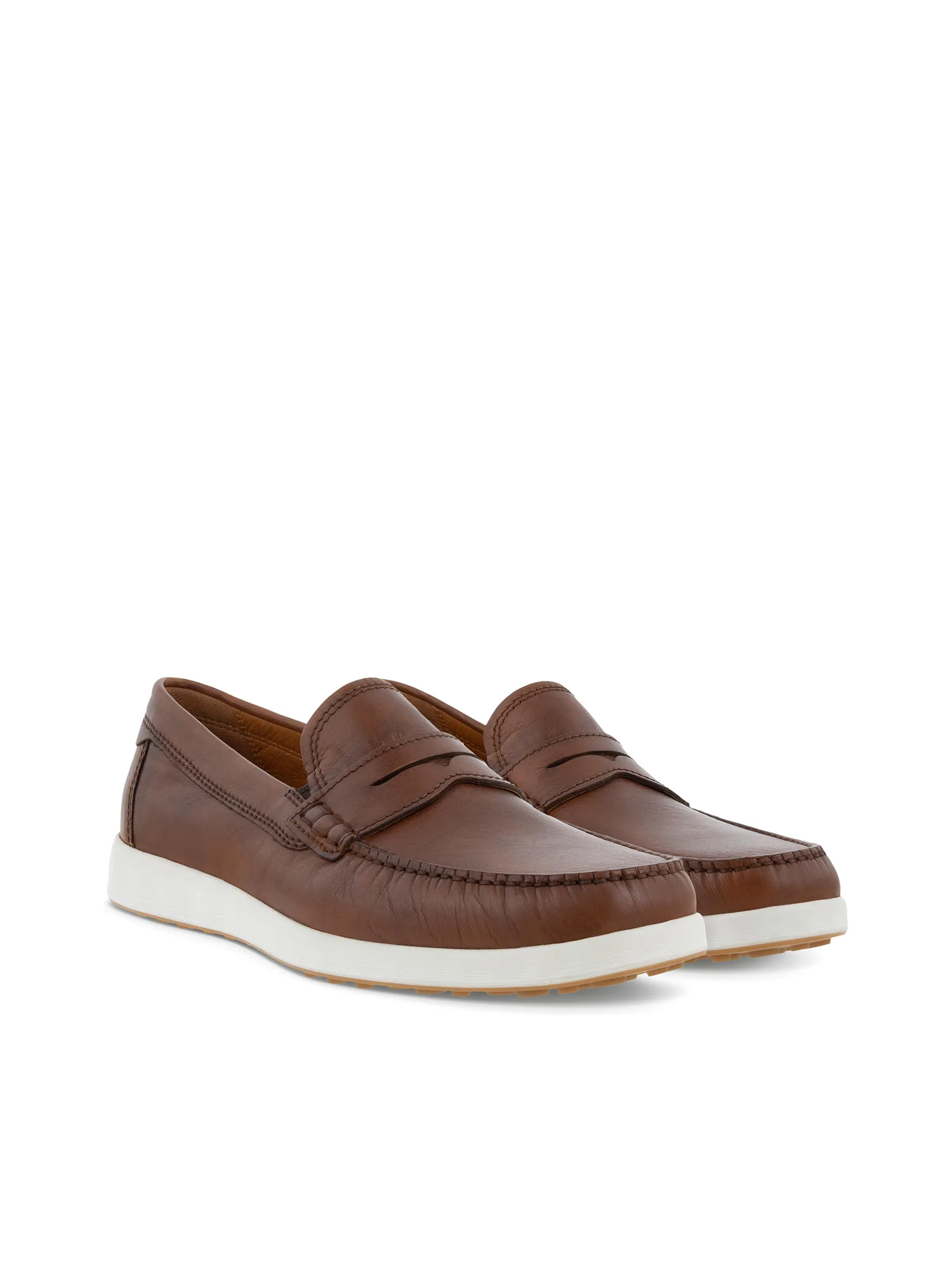 ECCO Men Leather Shoes S Lite Moc Cognac
