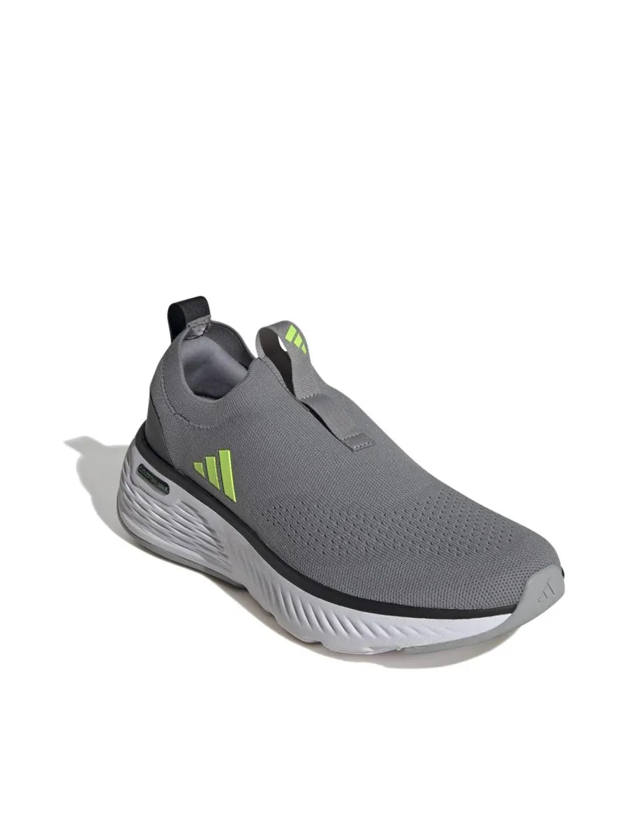 ADIDAS Men Sneakers Cloudfoam Go Sock Grey Three / Lucid Lemon / Grey Two