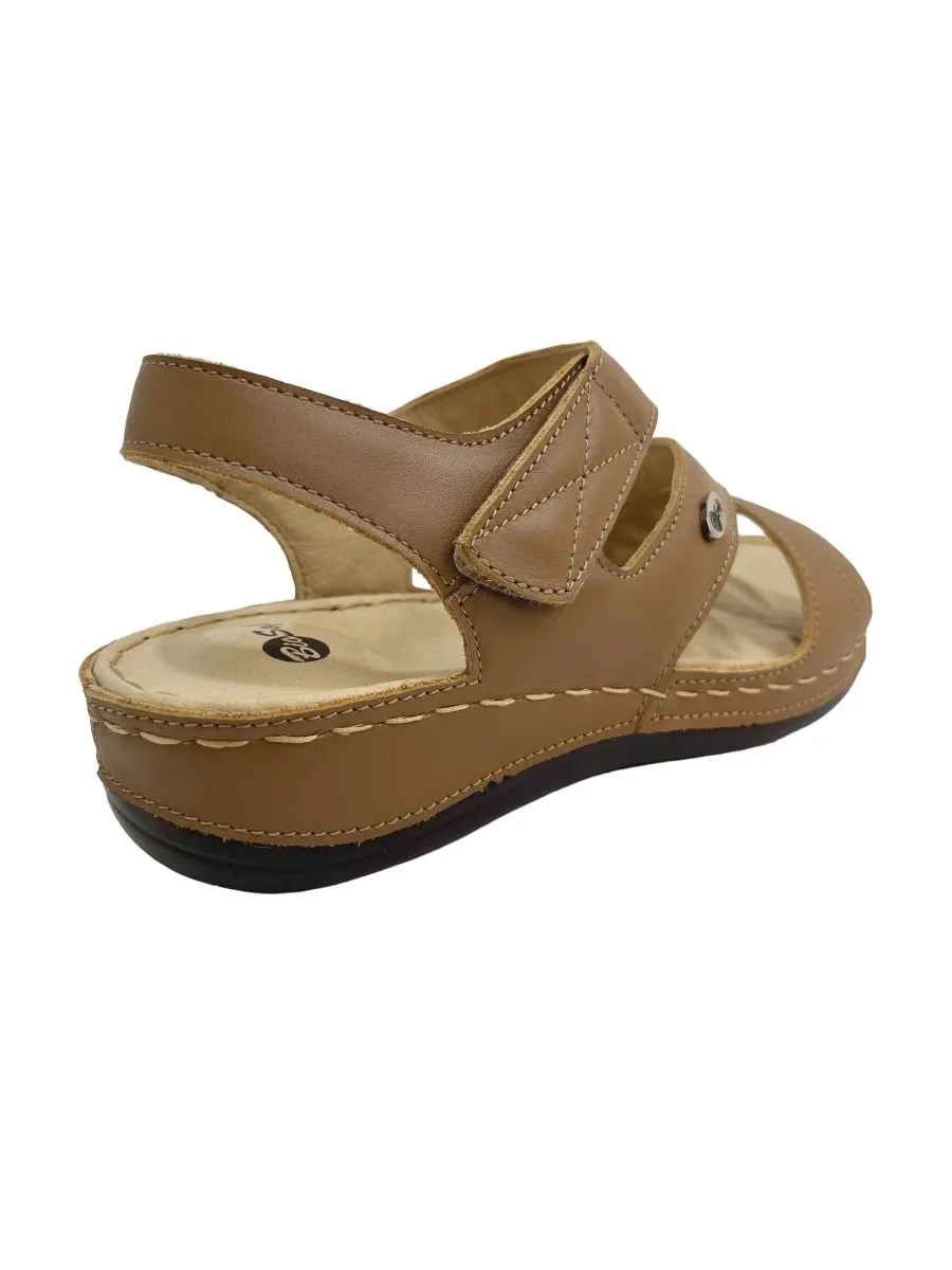 BIOSOFT TAN COMFORT SANDALS B56-23378