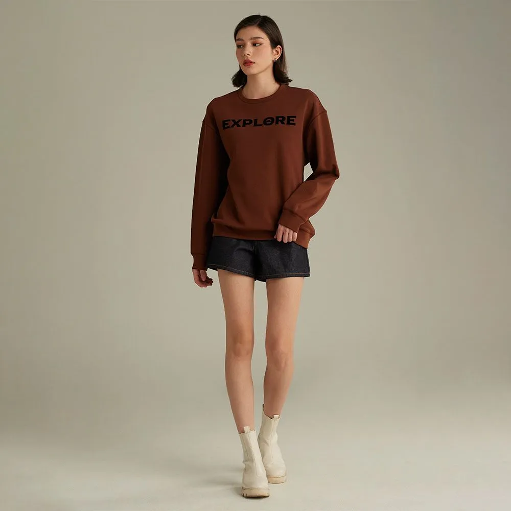 MC JEANS Sweater Unisex Sweater Brown MSWP012